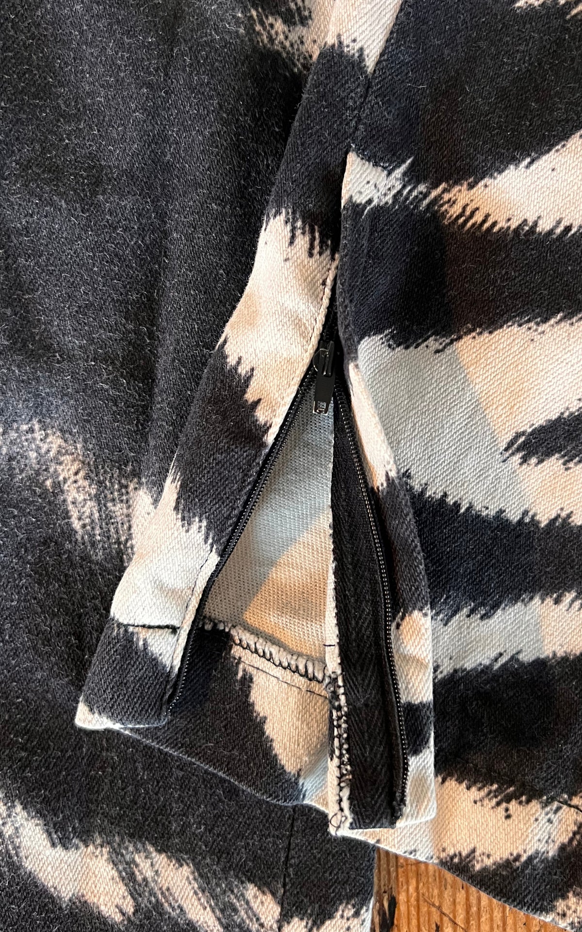 Vintage Gianni Versace Couture Zebra Print Trousers