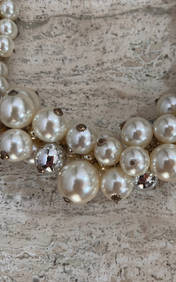 Vintage Big Mother of Pearl Necklace