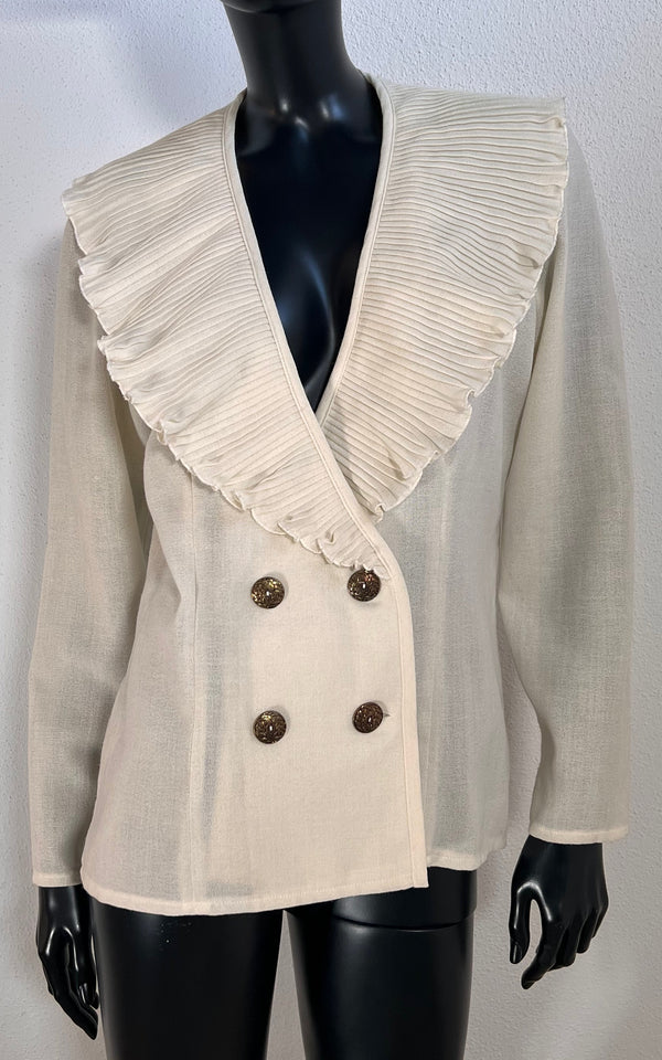 Vintage 90s Big Collar Blouse