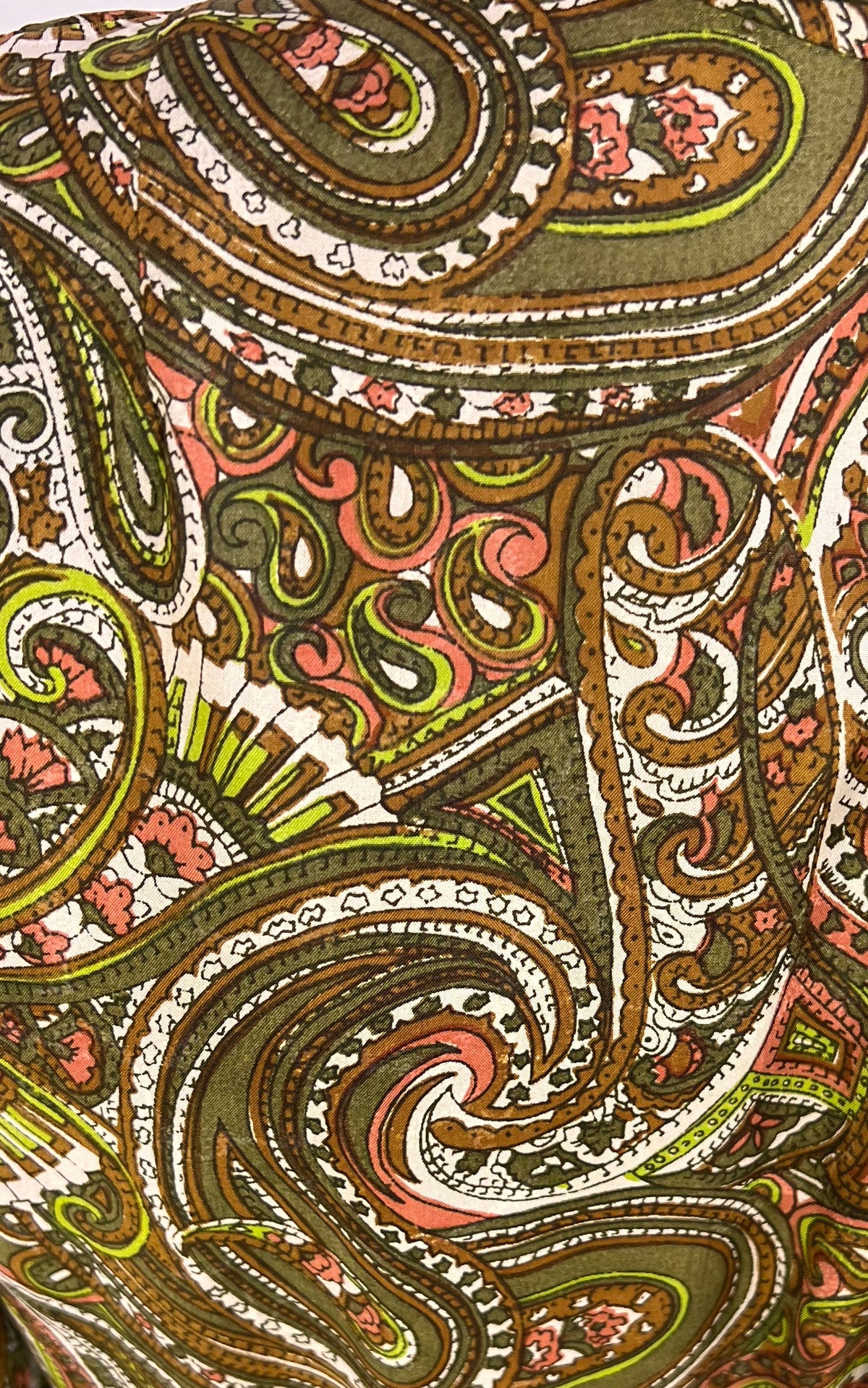 Vintage 70s Paisley Silk Dress