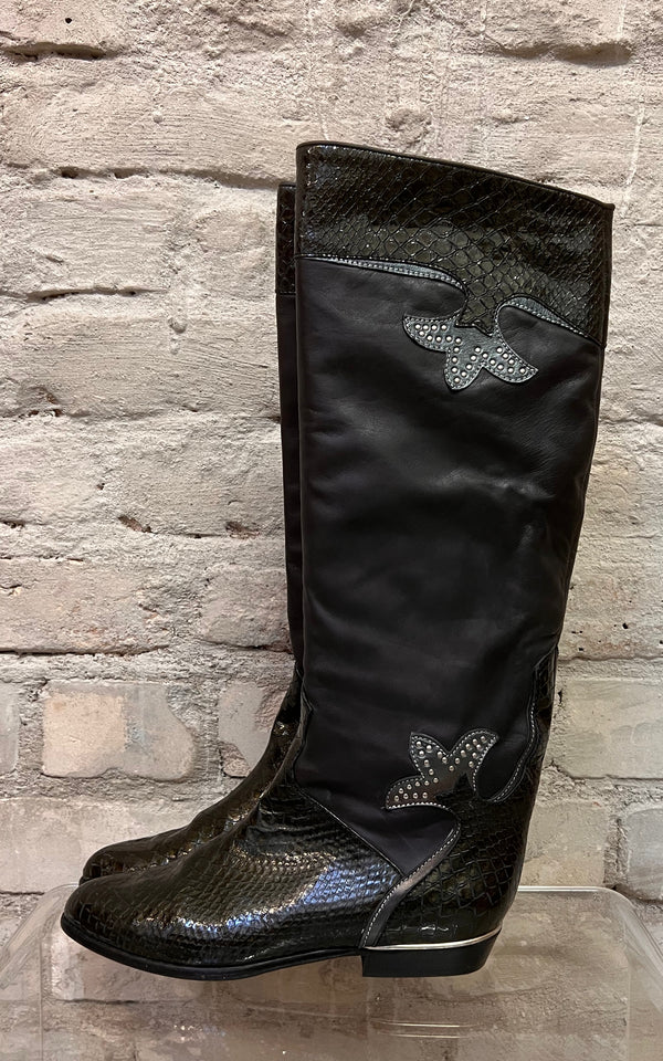 Vintage Snakeskin Boots 37,5