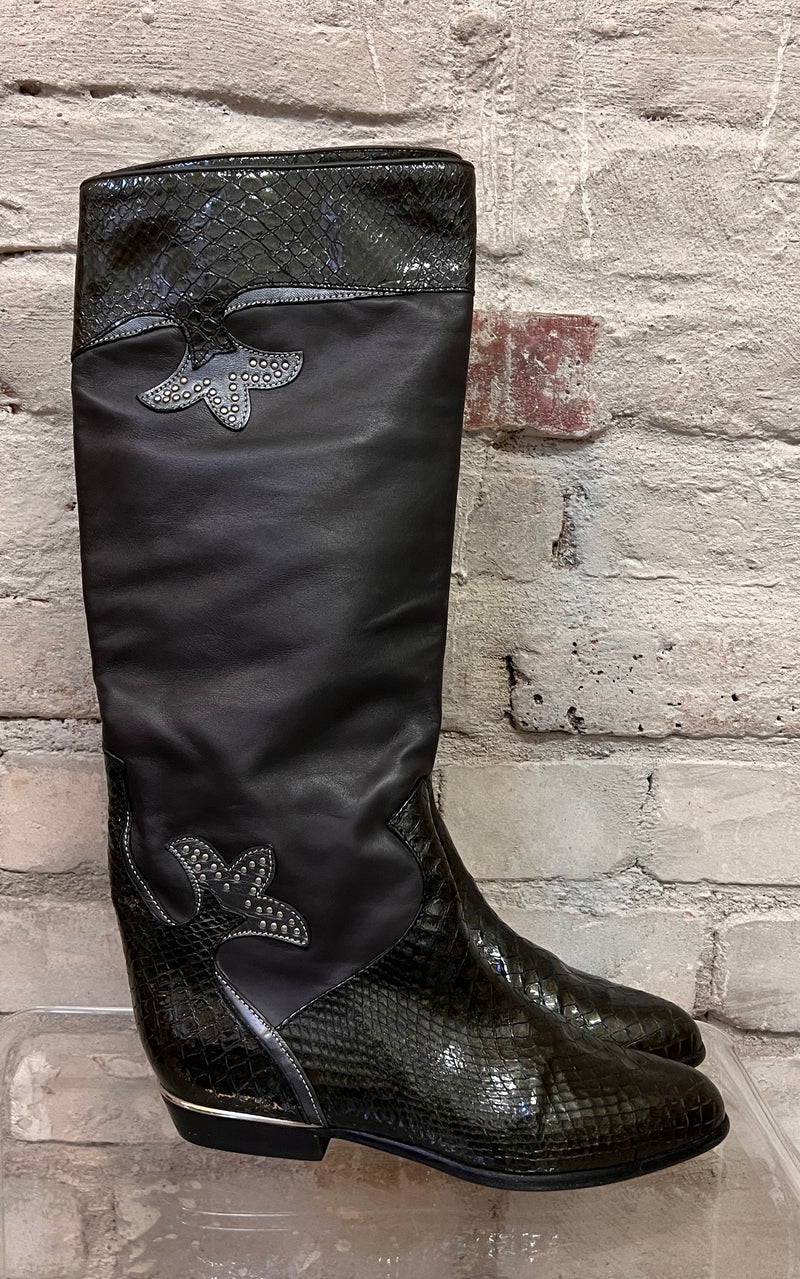 Vintage Snakeskin Boots 37,5