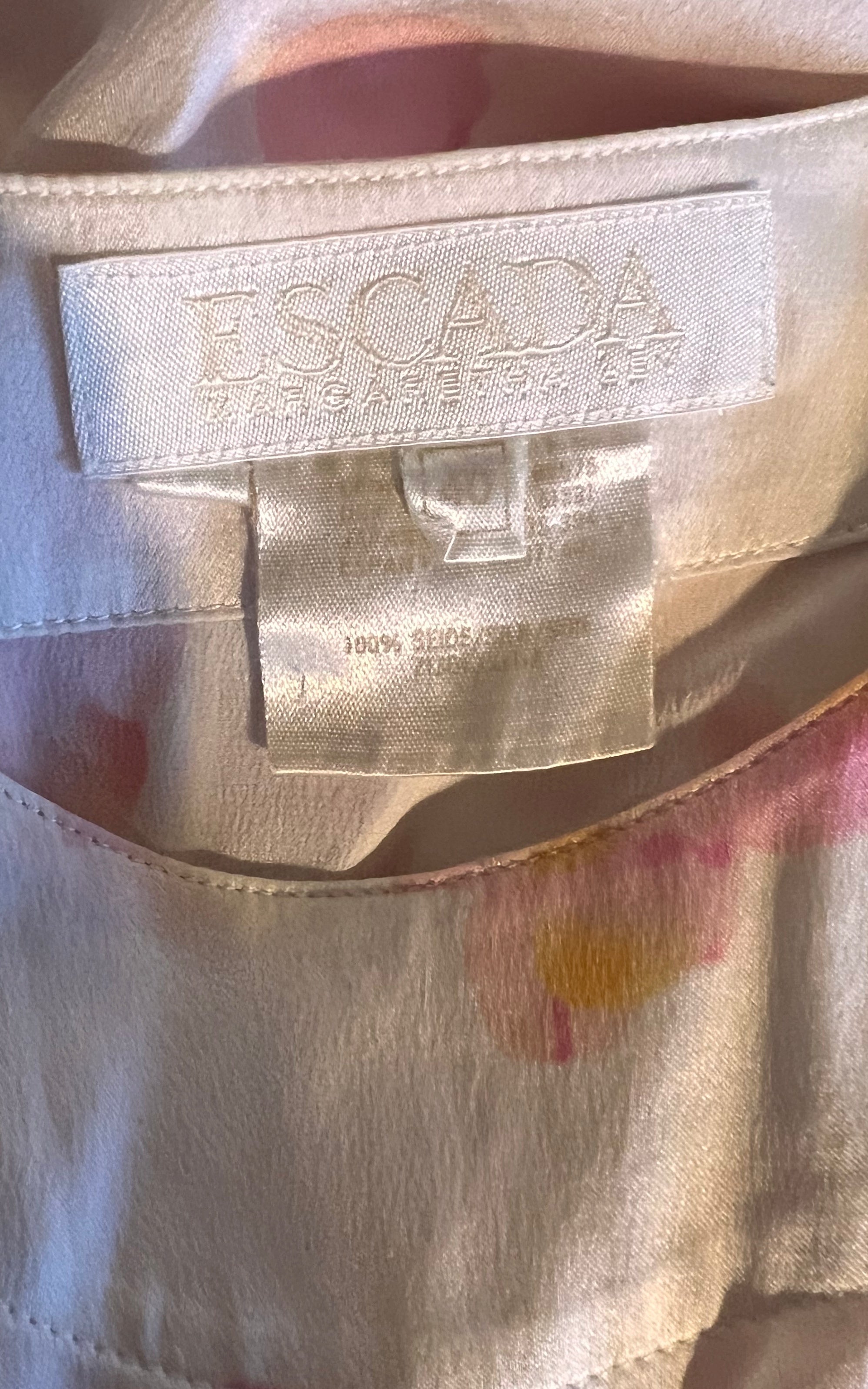 Camicia di seta Escada vintage