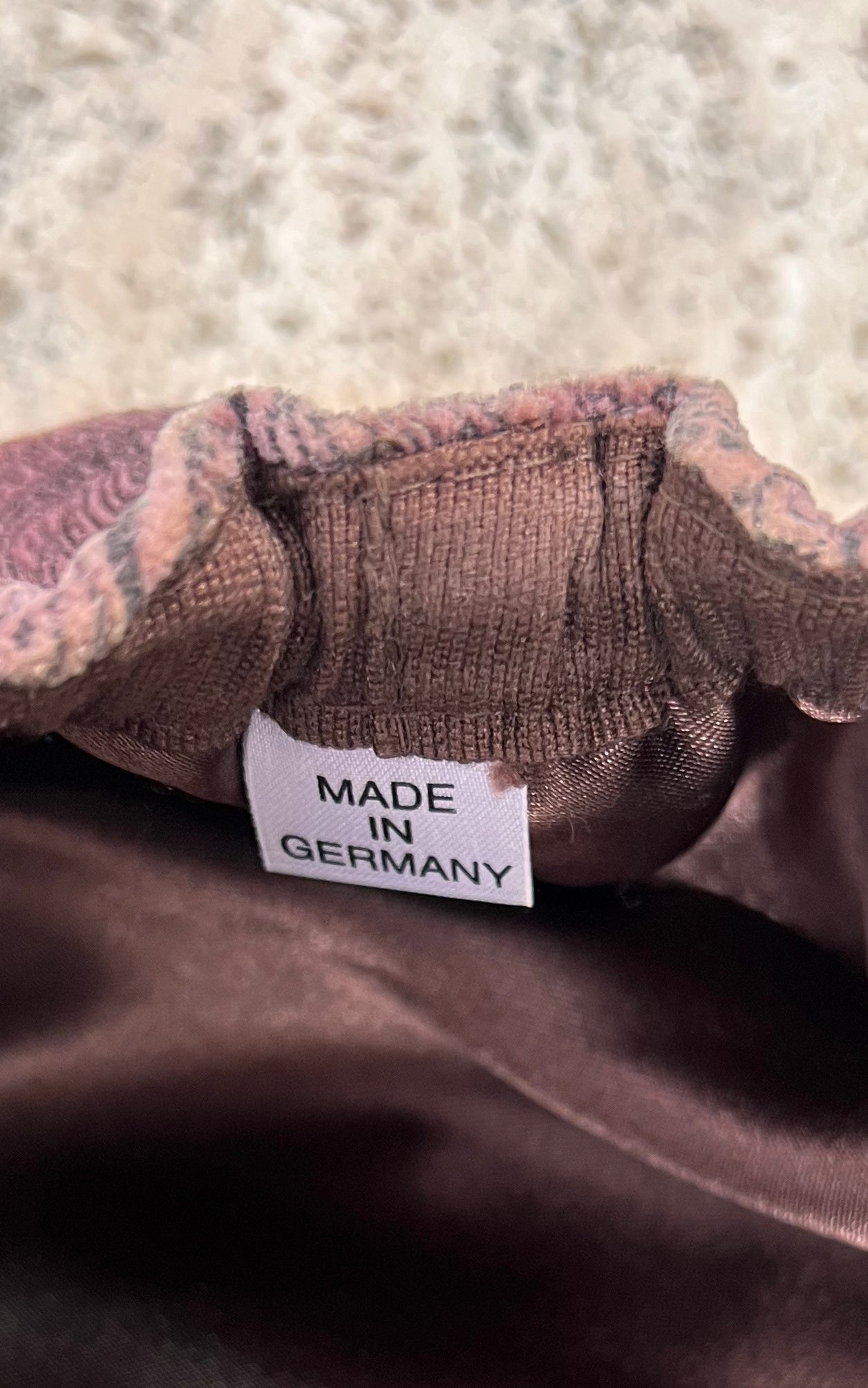 Vintage Paisley Velvet Baker Boy Hat