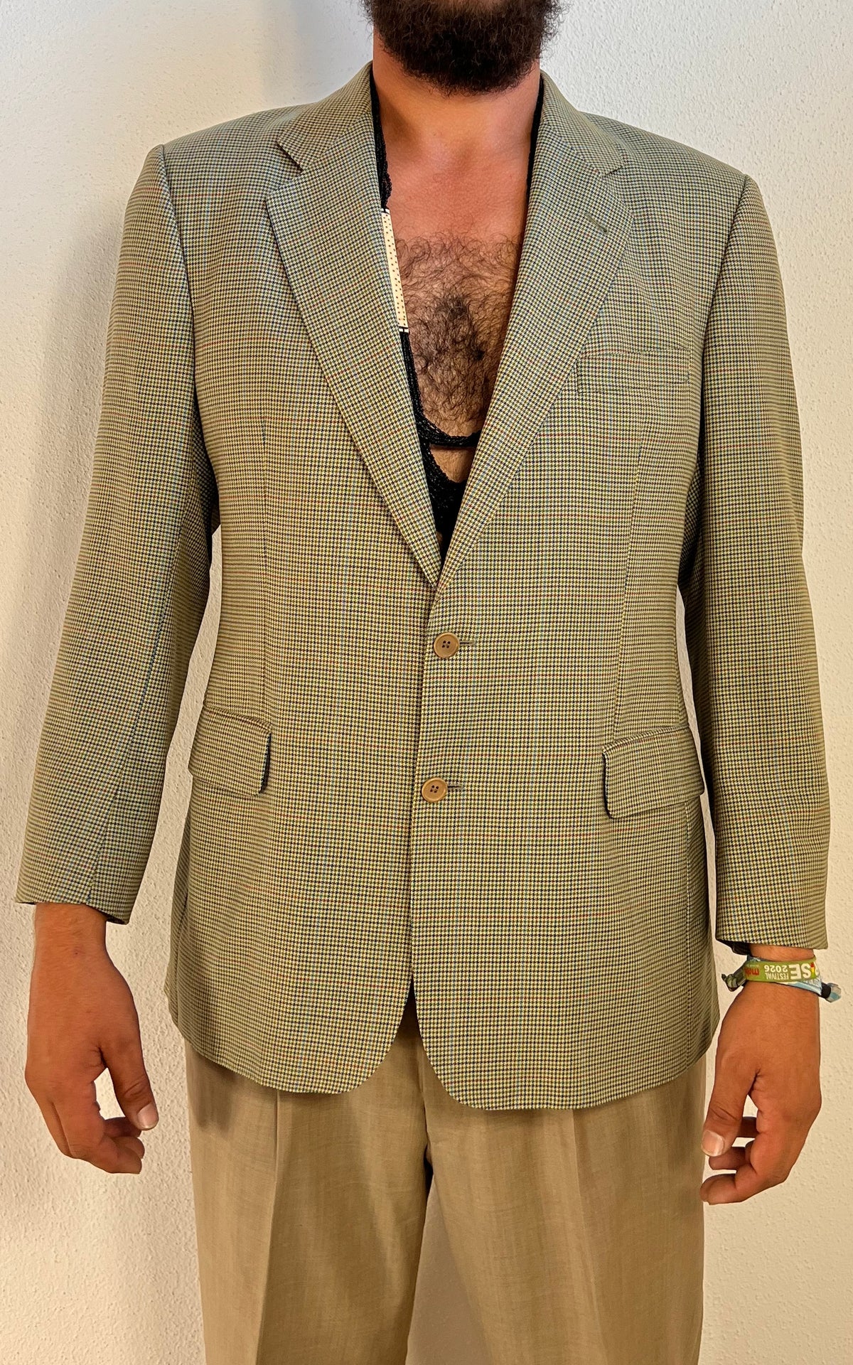 Vintage MENS Burberry “Bennet” Houndstooth Blazer