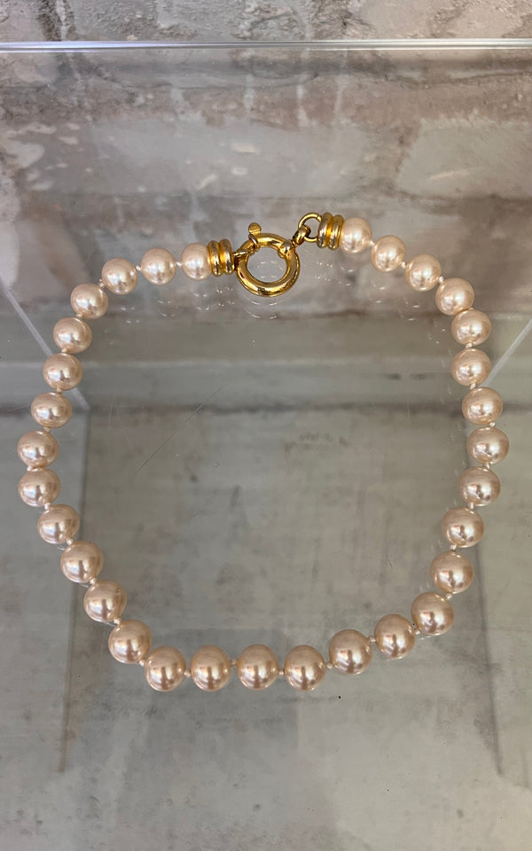 Vintage 90s Mother of Pearl Necklace