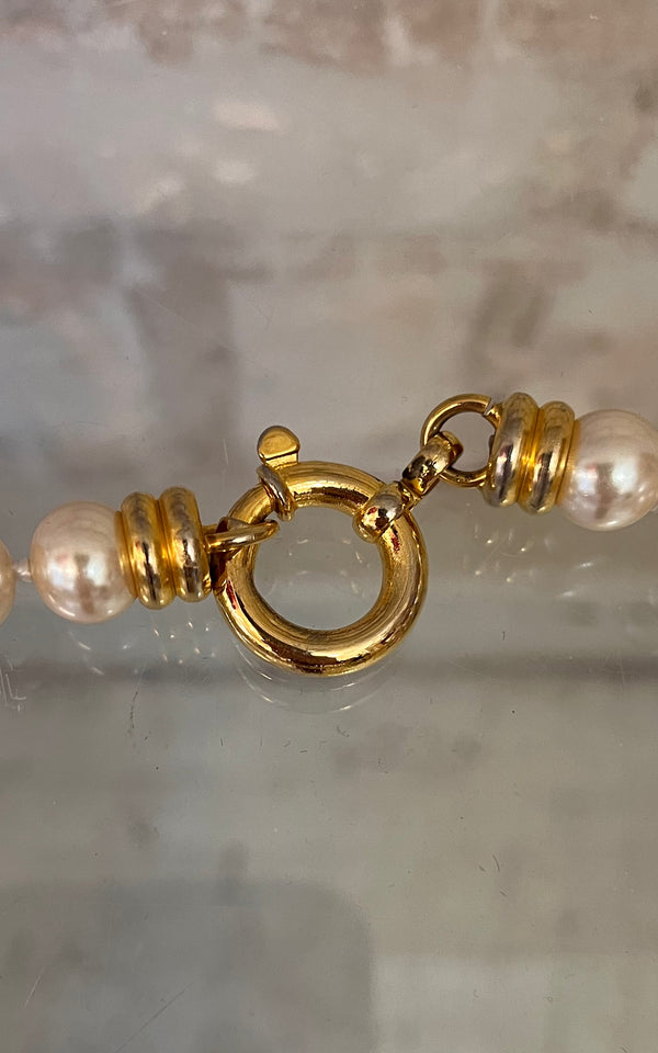 Vintage 90s Mother of Pearl Necklace