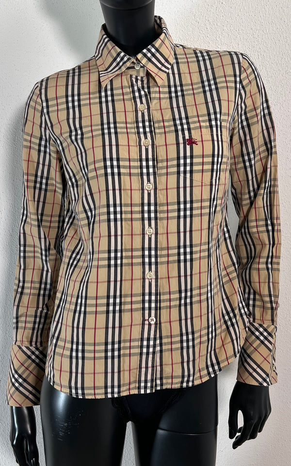 Vintage Burberry Nova Check Blouse