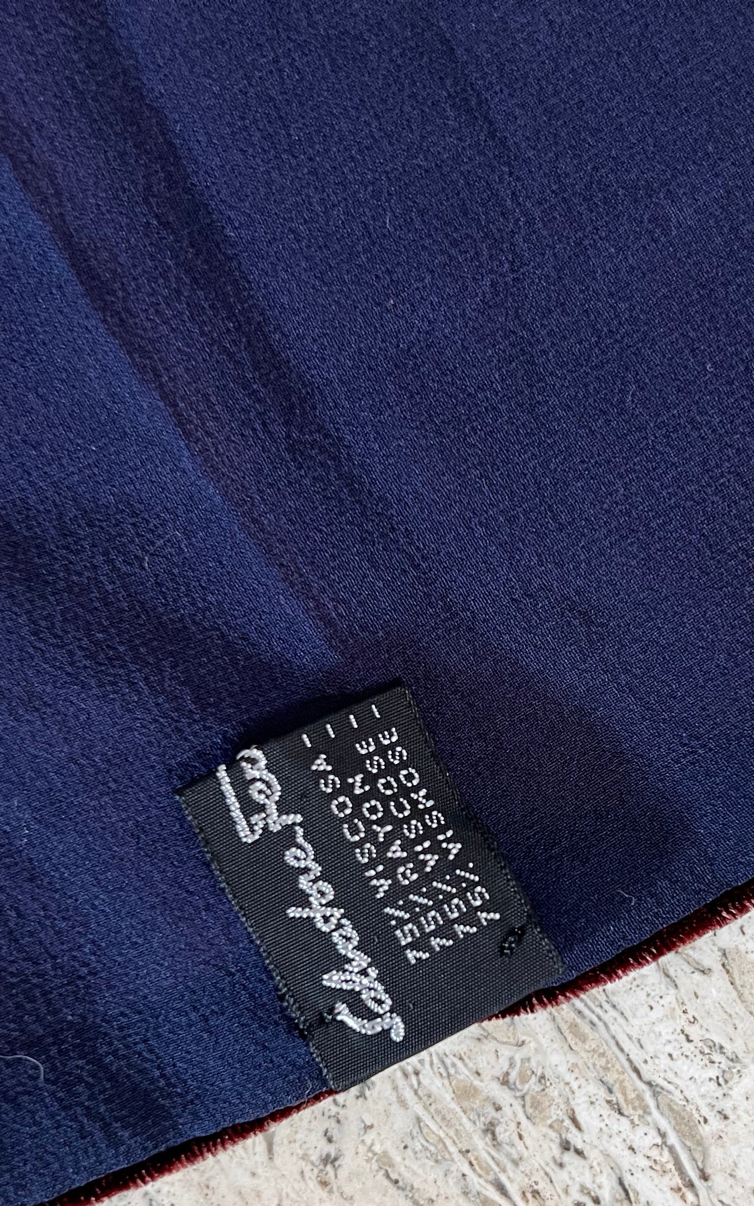 Vintage Salvatore Ferragamo Velvet Scarf