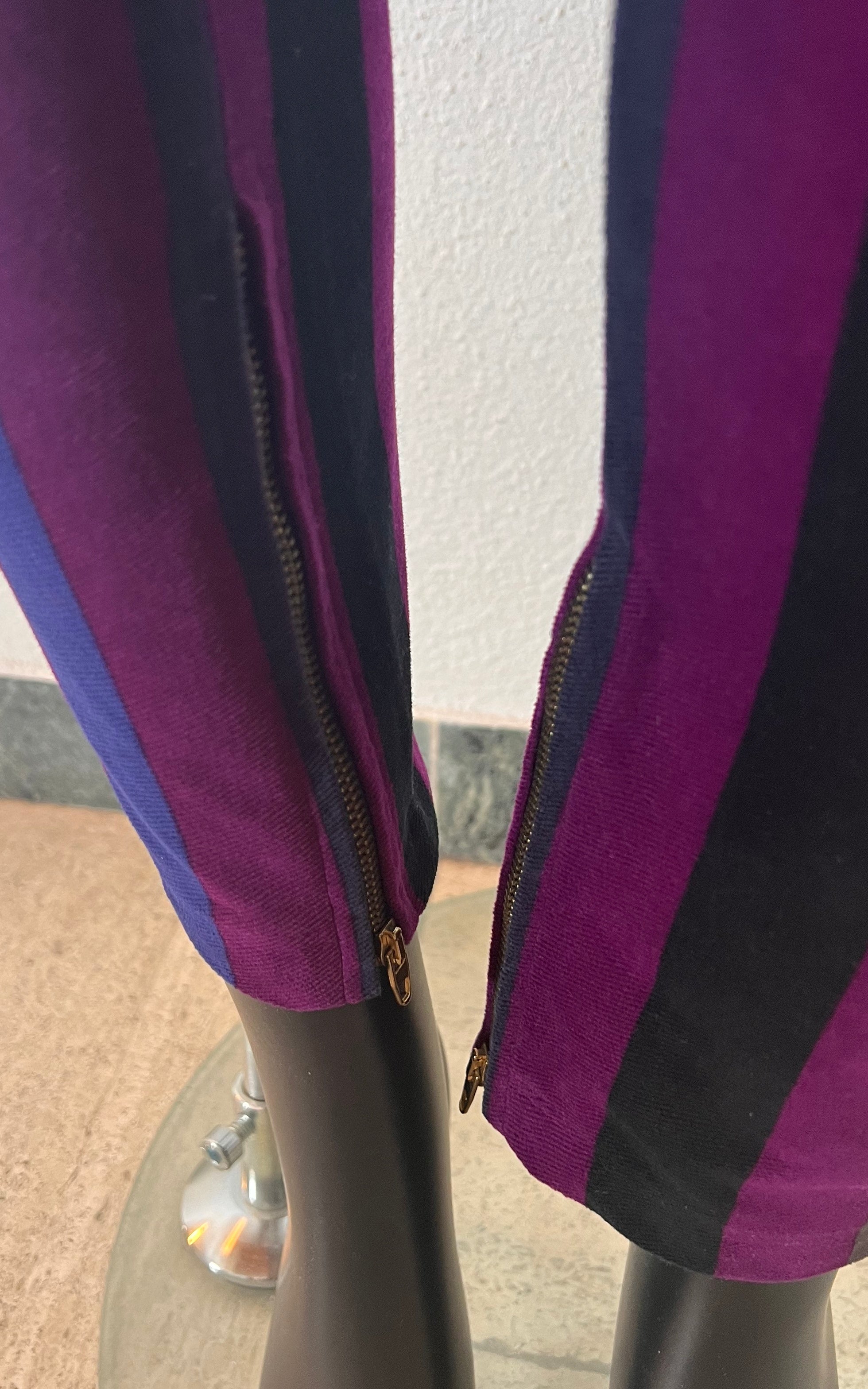 Vintage 90s Versace Striped Velour Pants