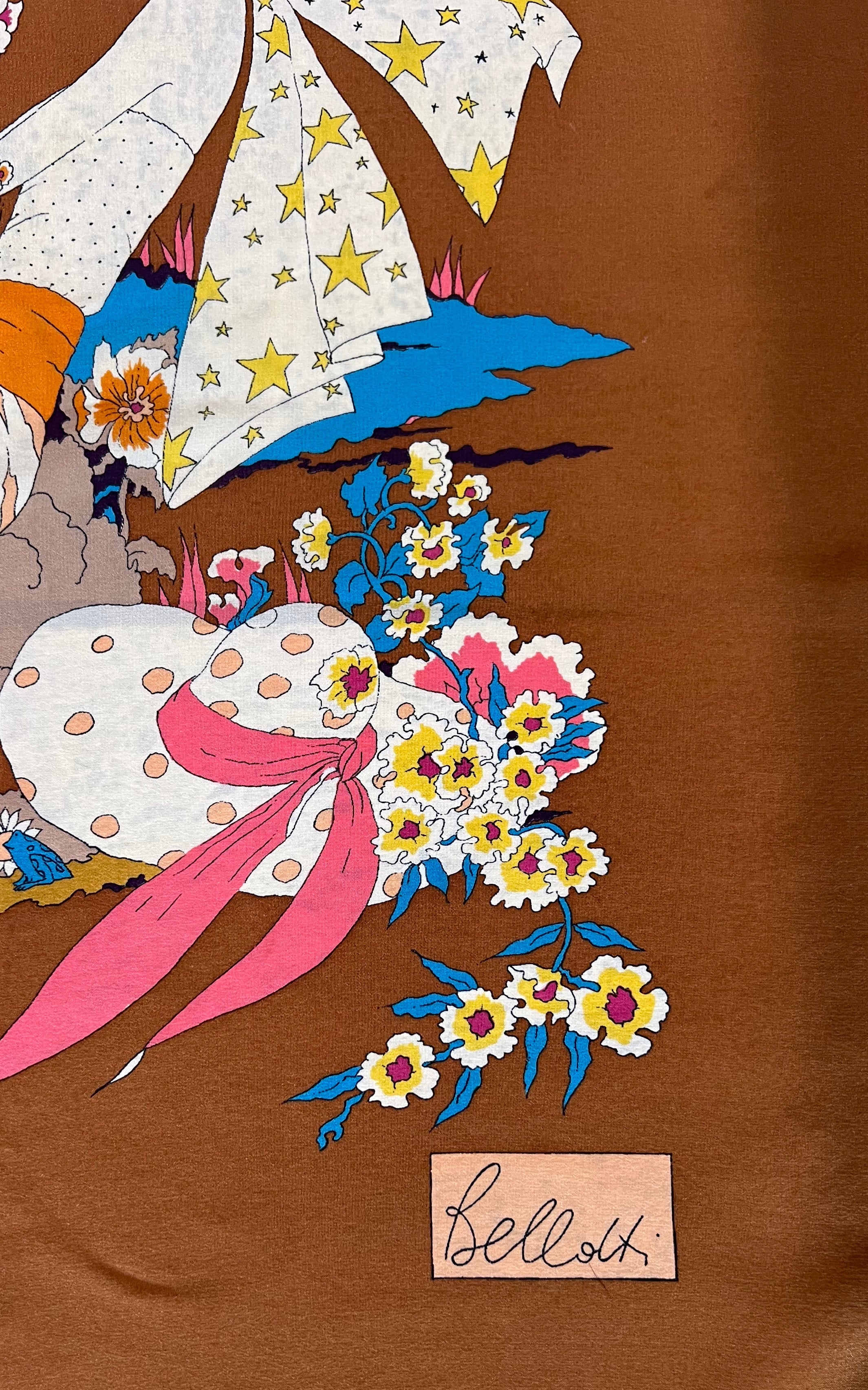 Vintage 70s Silk Foulard