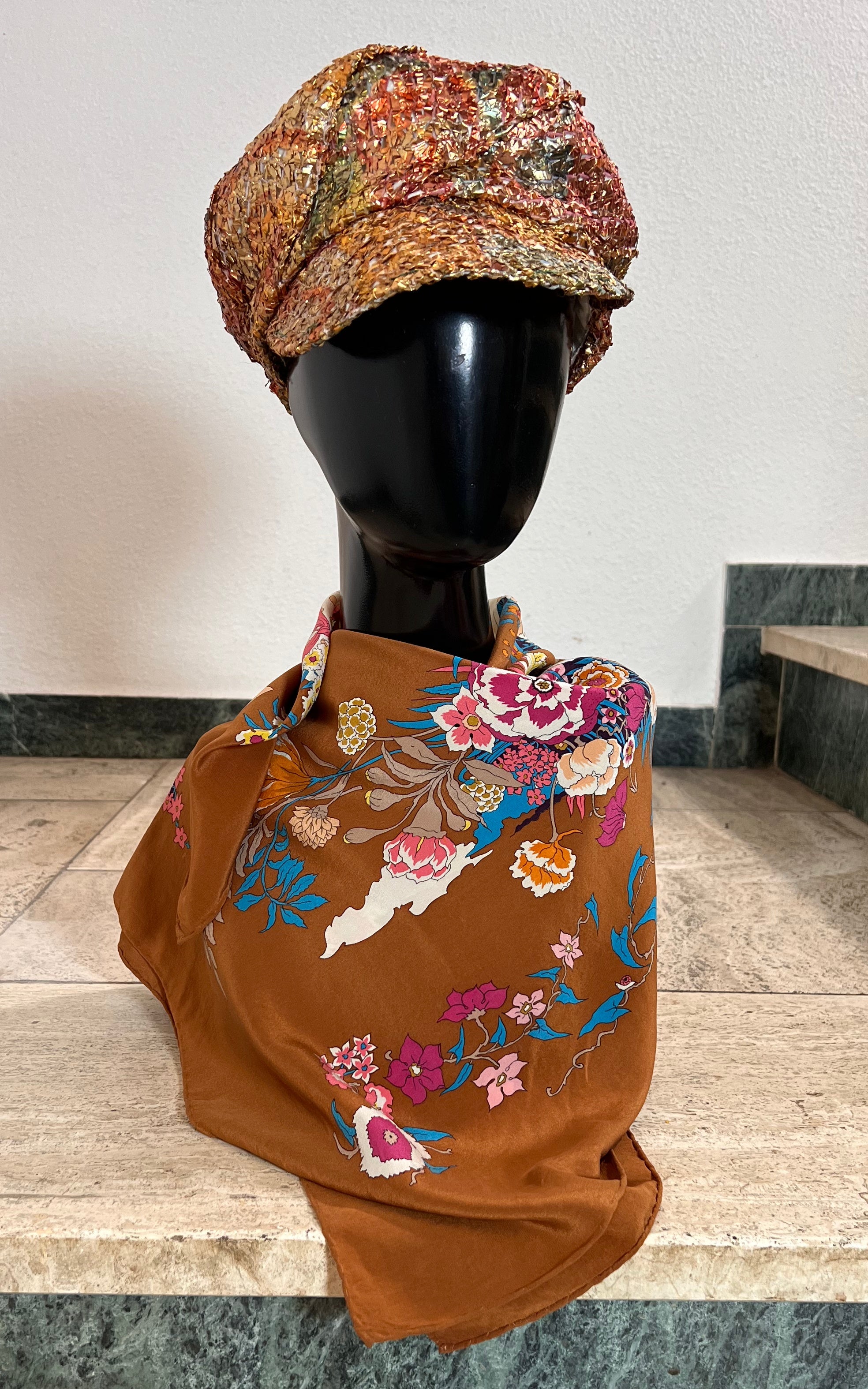 Vintage 70s Silk Foulard