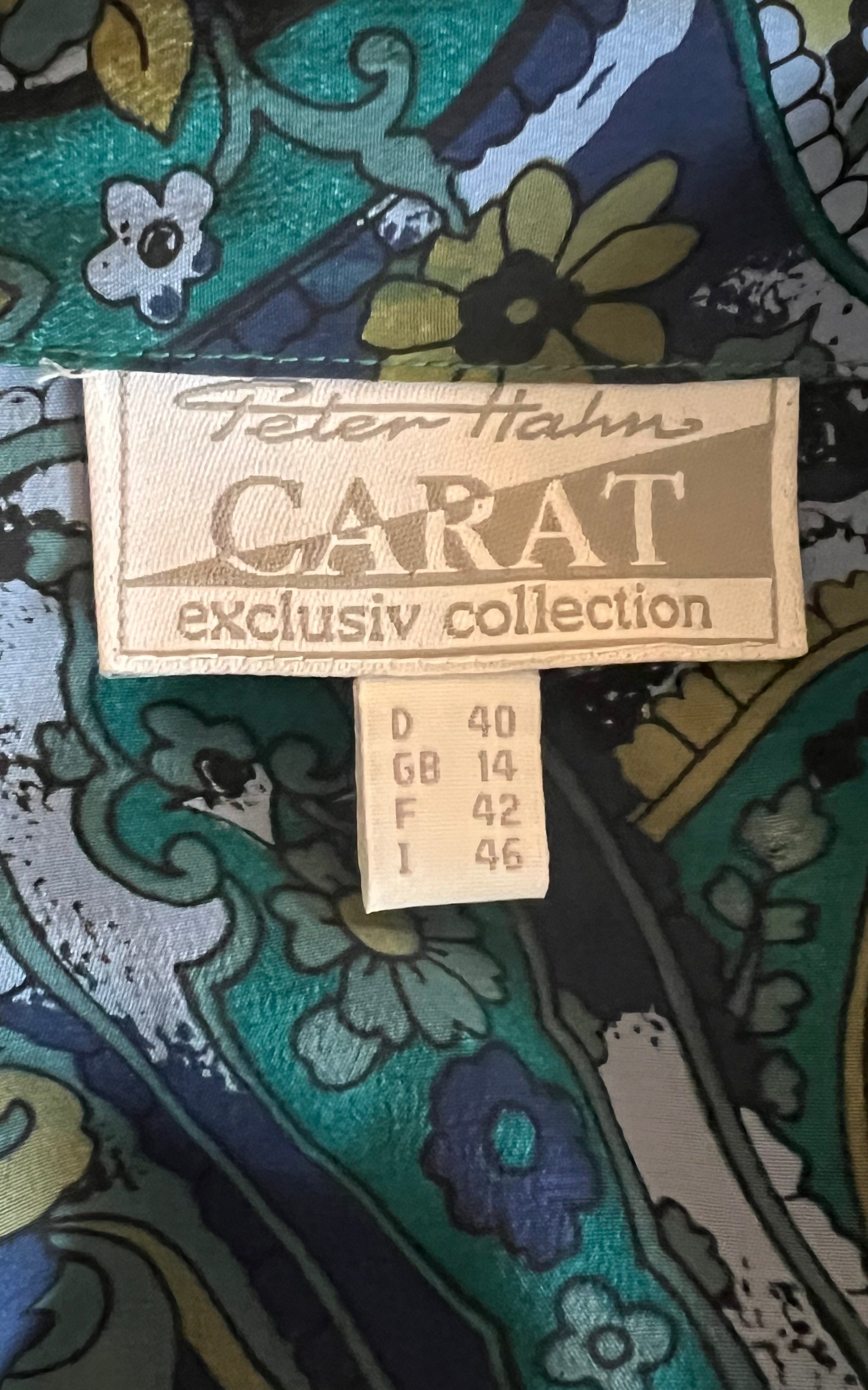 Vintage Paisley Silk Blouse