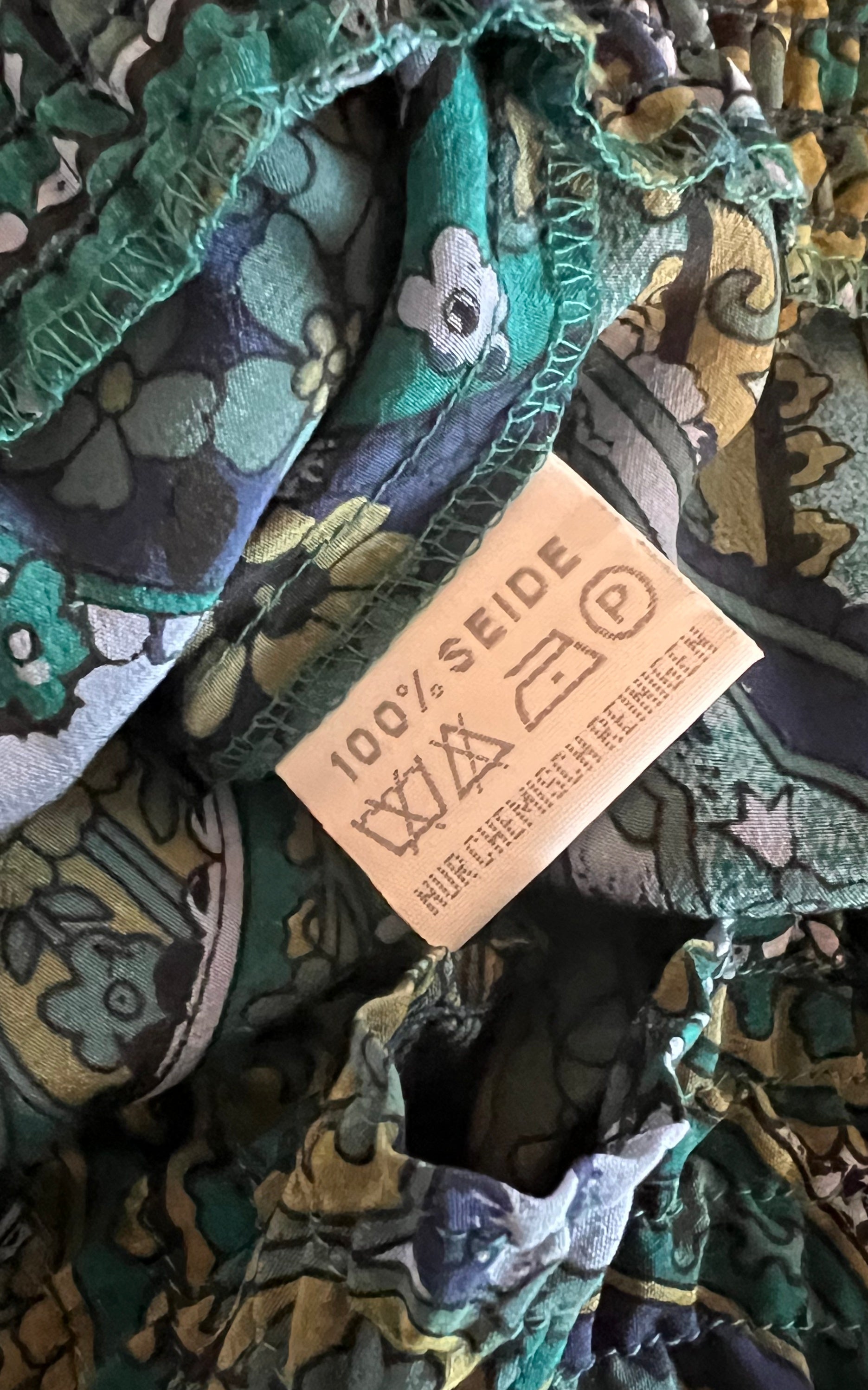 Vintage Paisley Silk Blouse