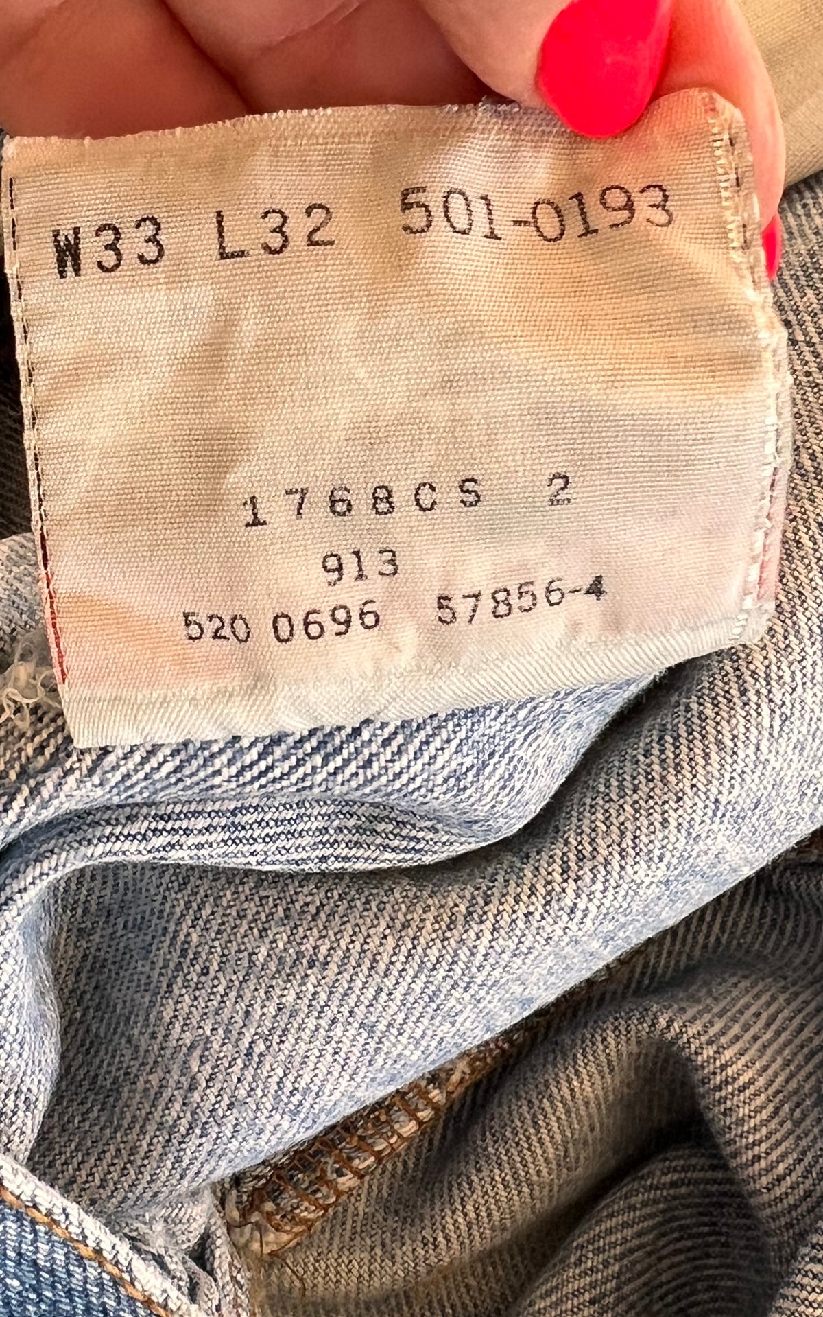 Vintage 1996 Levi’s 501 Jeans – Made in USA