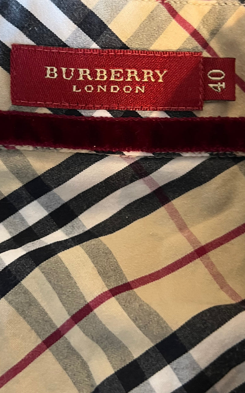 Vintage Burberry Nova Check Blouse