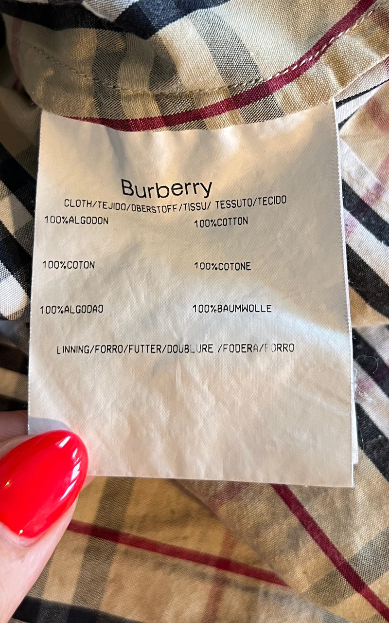 Vintage Burberry Nova Check Blouse