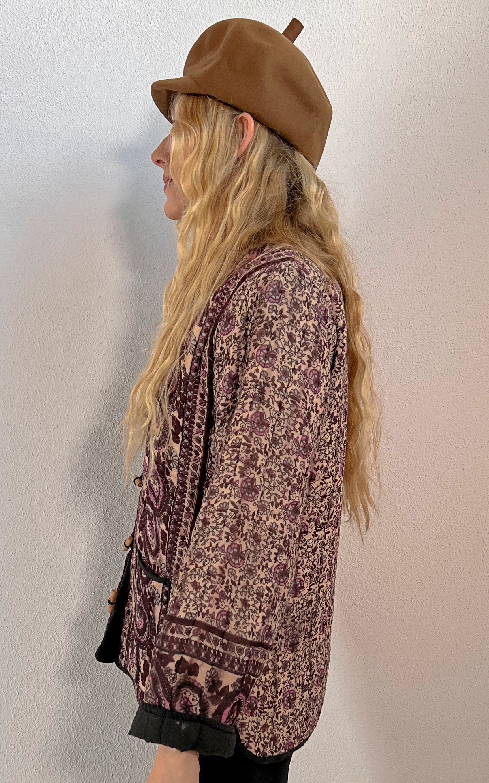 Vintage 70s Indian Qulited Jacket