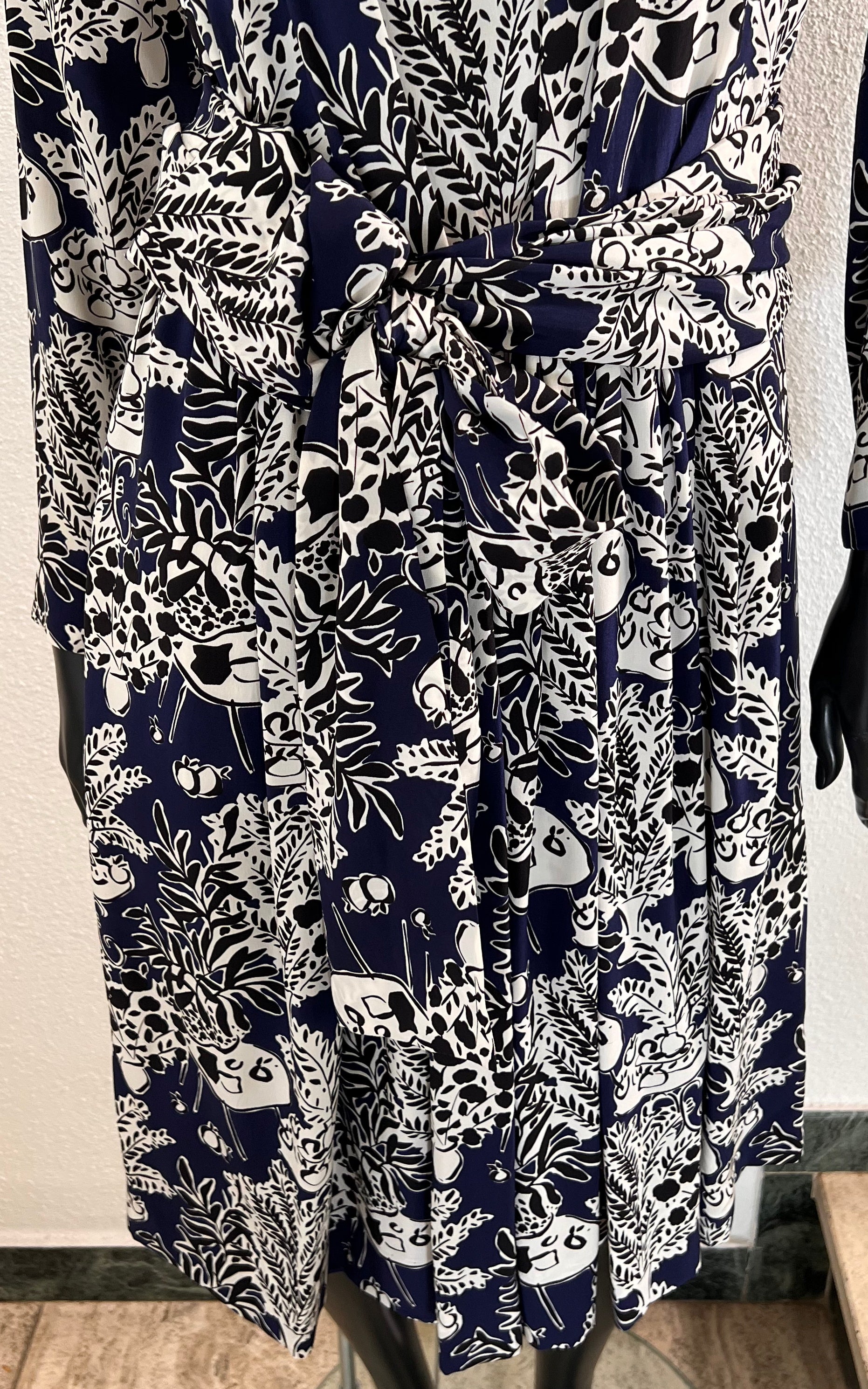 Vintage Yves Saint Laurent Silk Dress with Belt