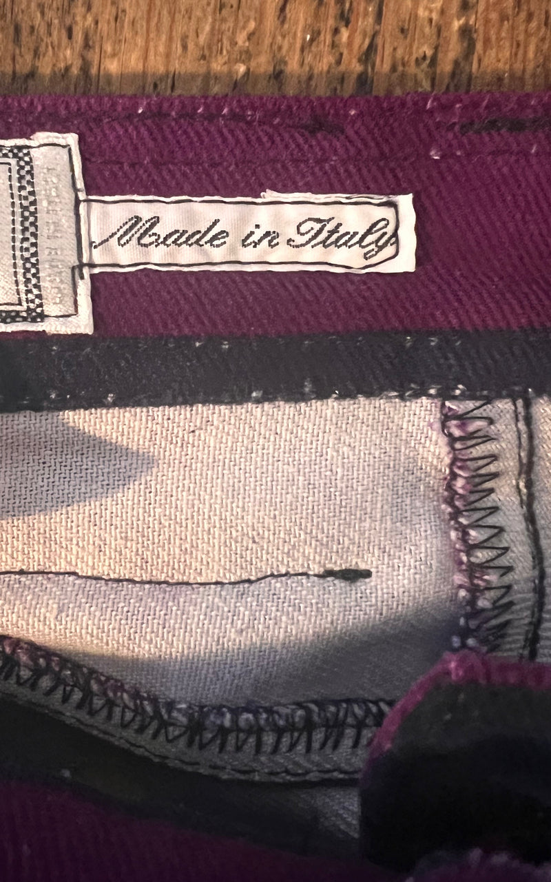 Vintage 90s Versace Striped Velour Pants
