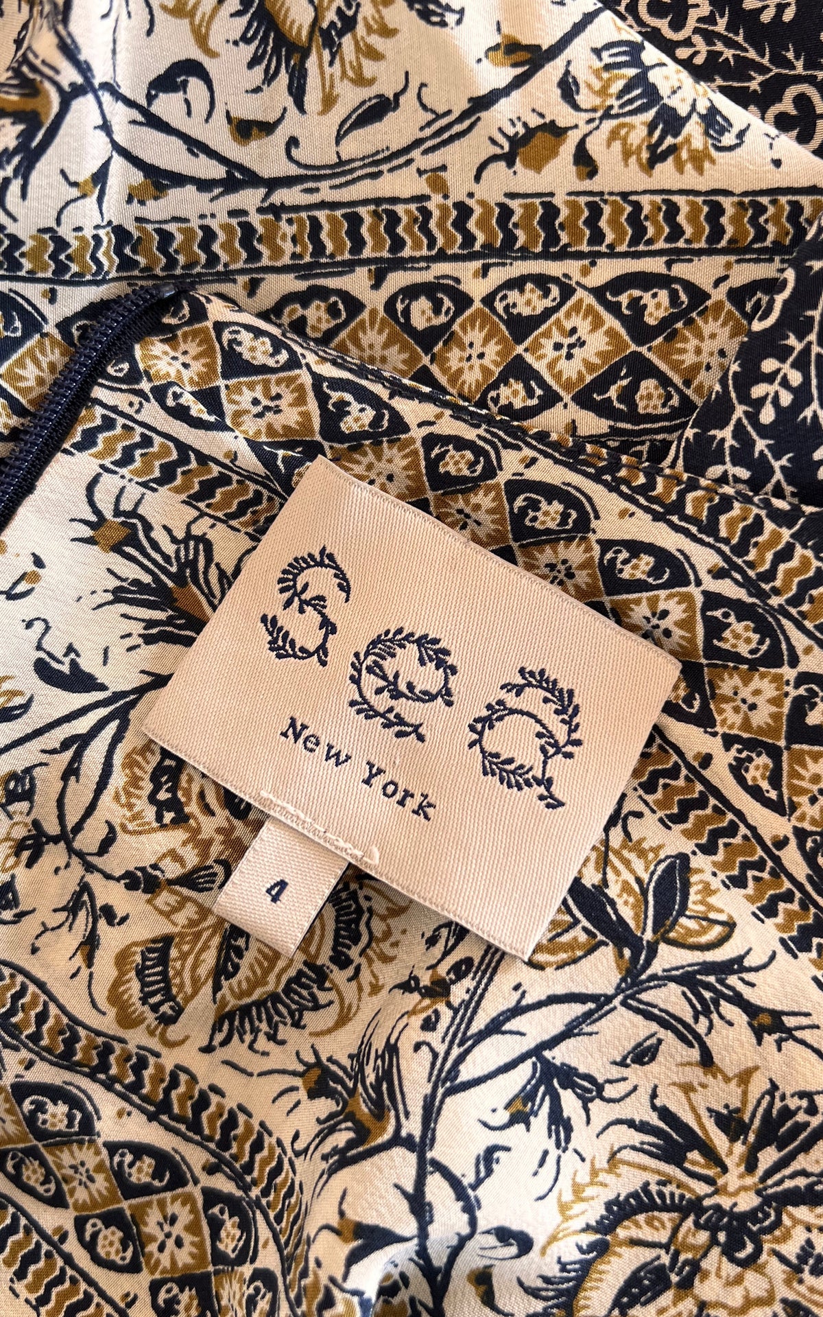 Sea New York Silk Dress – Hippie Block Print