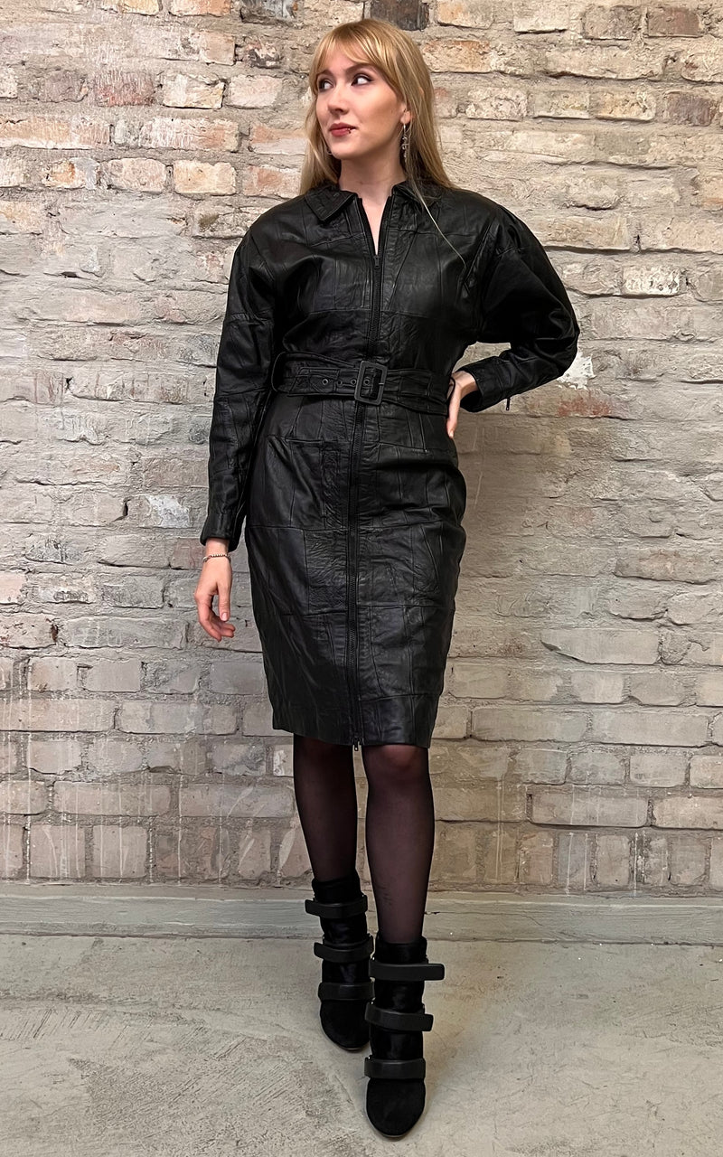 Vintage Leather Dress