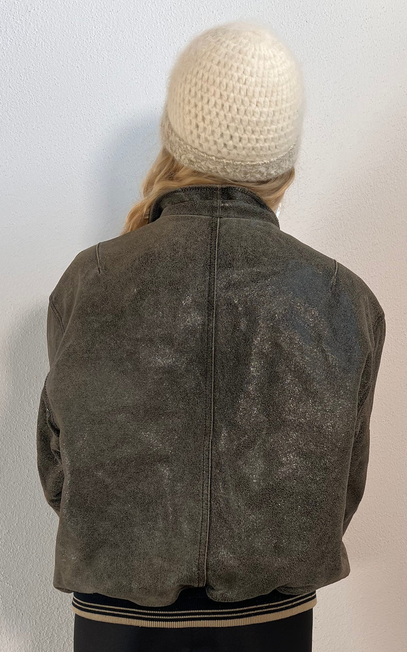 Vintage 90s Diesel Leather Bomber Jacket