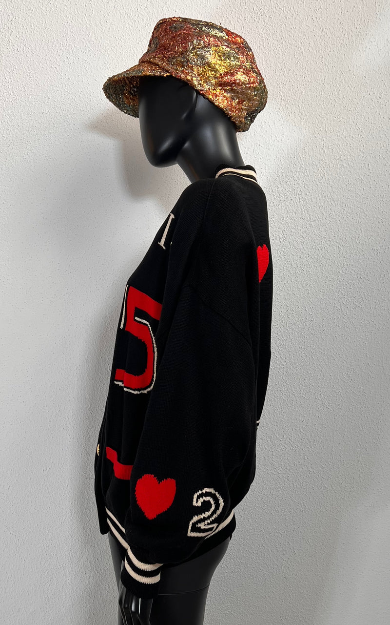 Vintage 90s Escada Knit Bomber Jacket