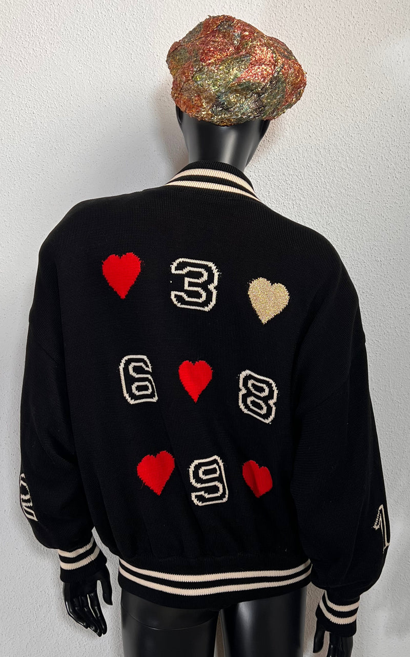 Vintage 90s Escada Knit Bomber Jacket