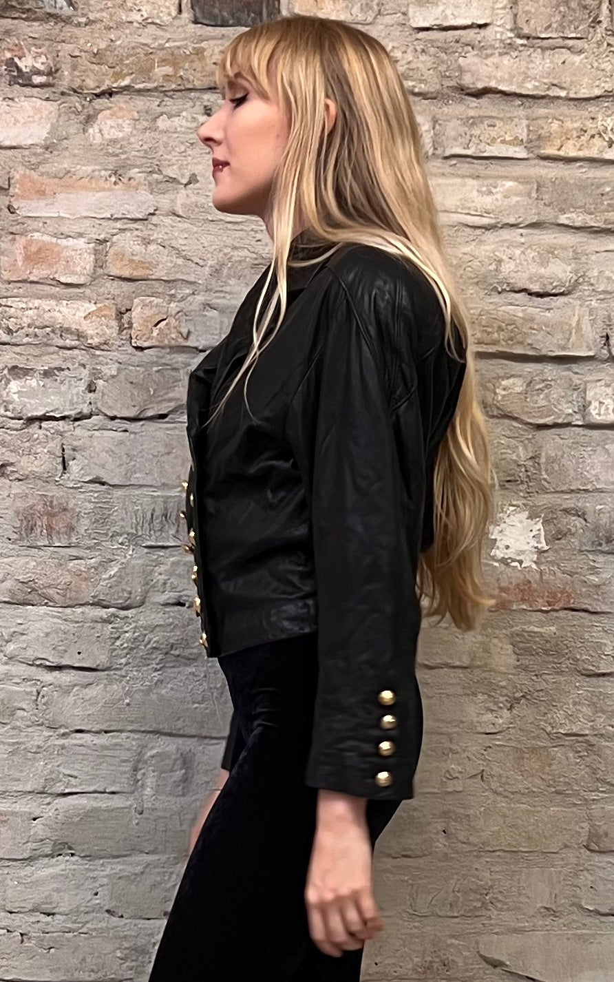 Vintage Big Shoulders Leatherjacket