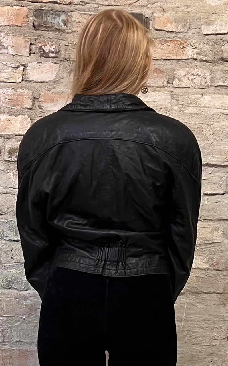 Vintage Big Shoulders Leatherjacket