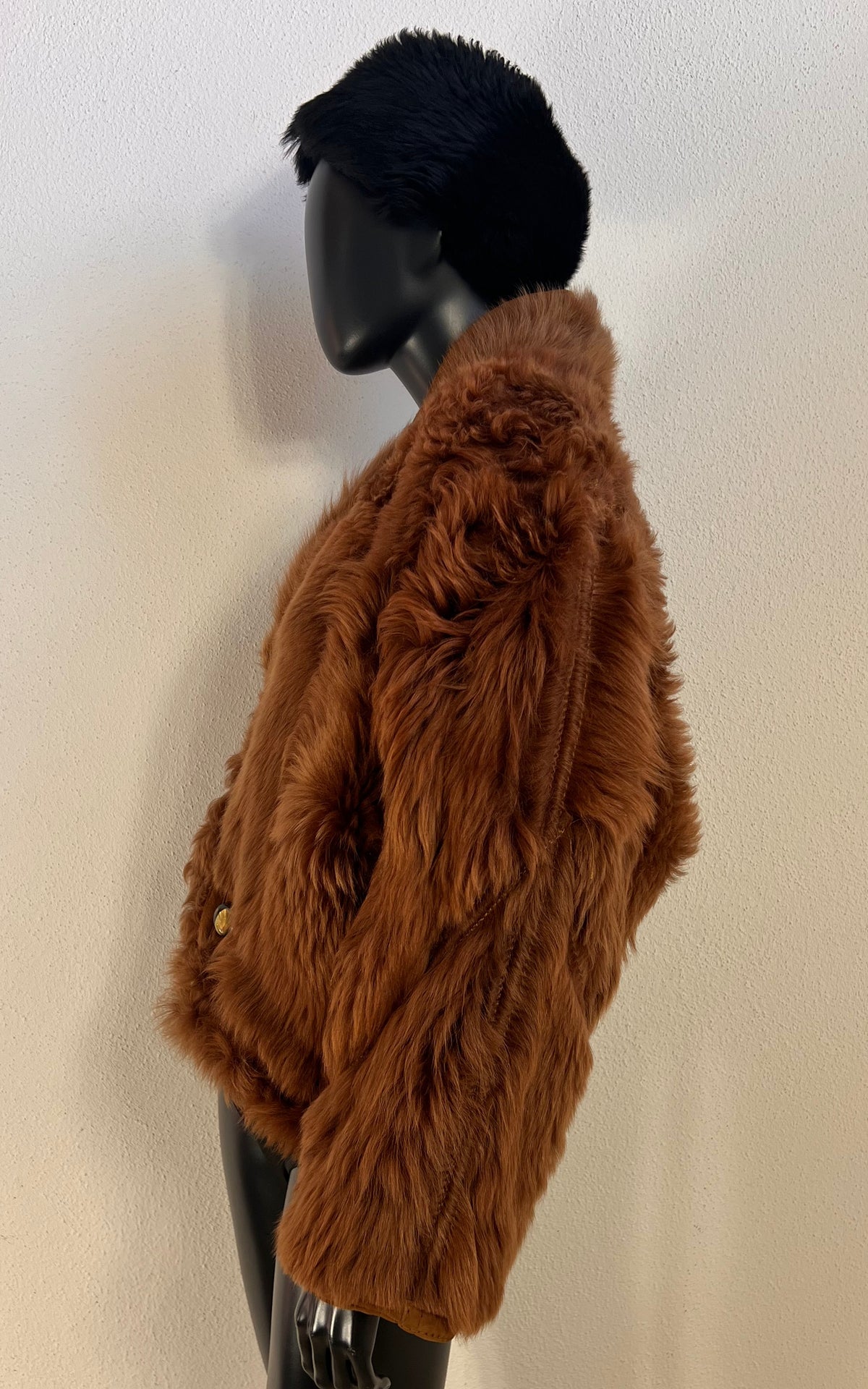 Reworked Curly Lamb Shearling Jacket