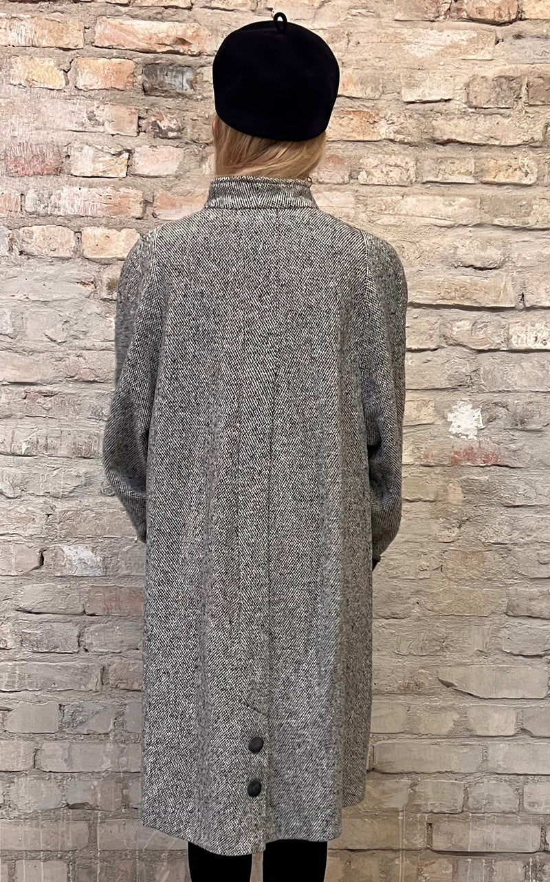 Vintage Salt & Pepper Wool Coat