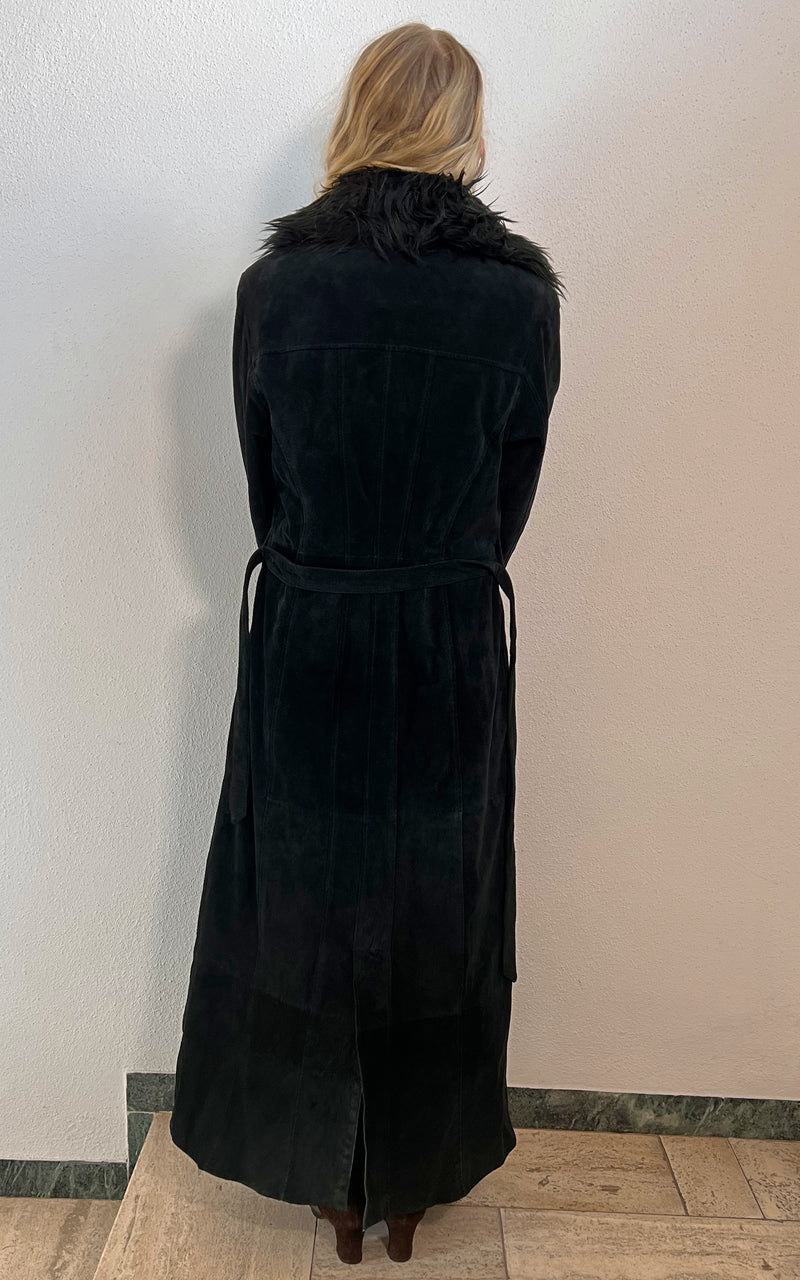 Vintage Y2K Maxi Suede Coat