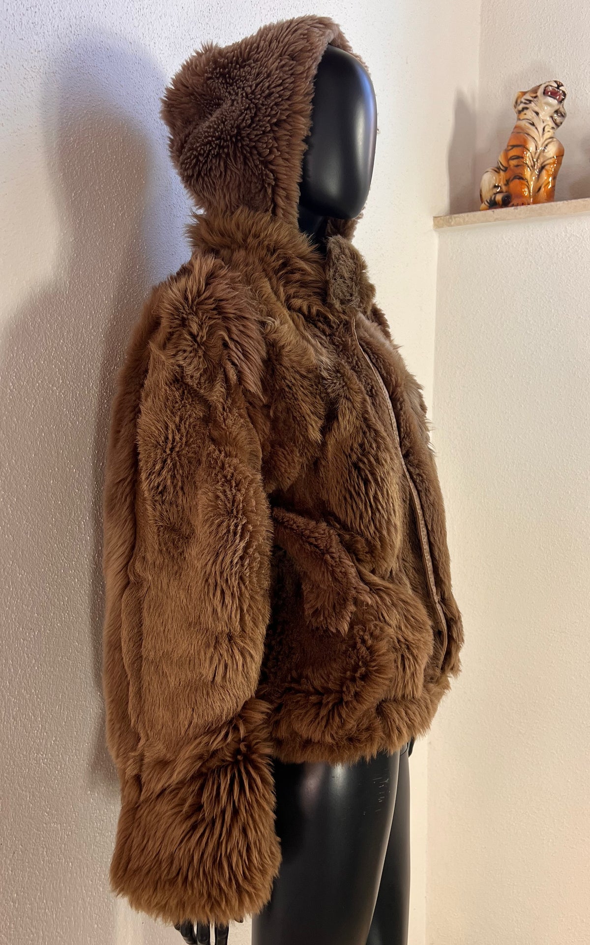 Reworked Curly Lamb Shearling Jacket