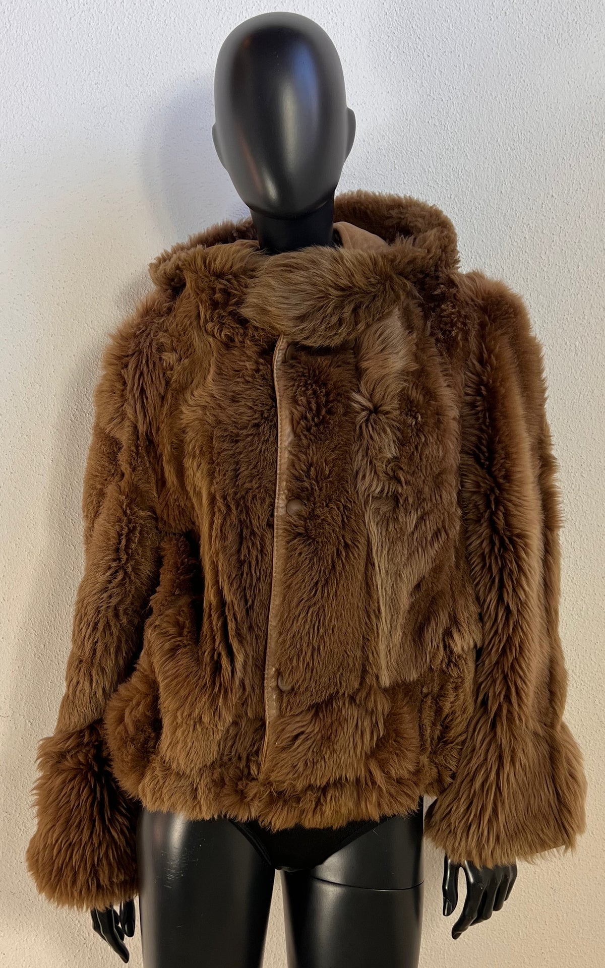 Reworked Curly Lamb Shearling Jacket