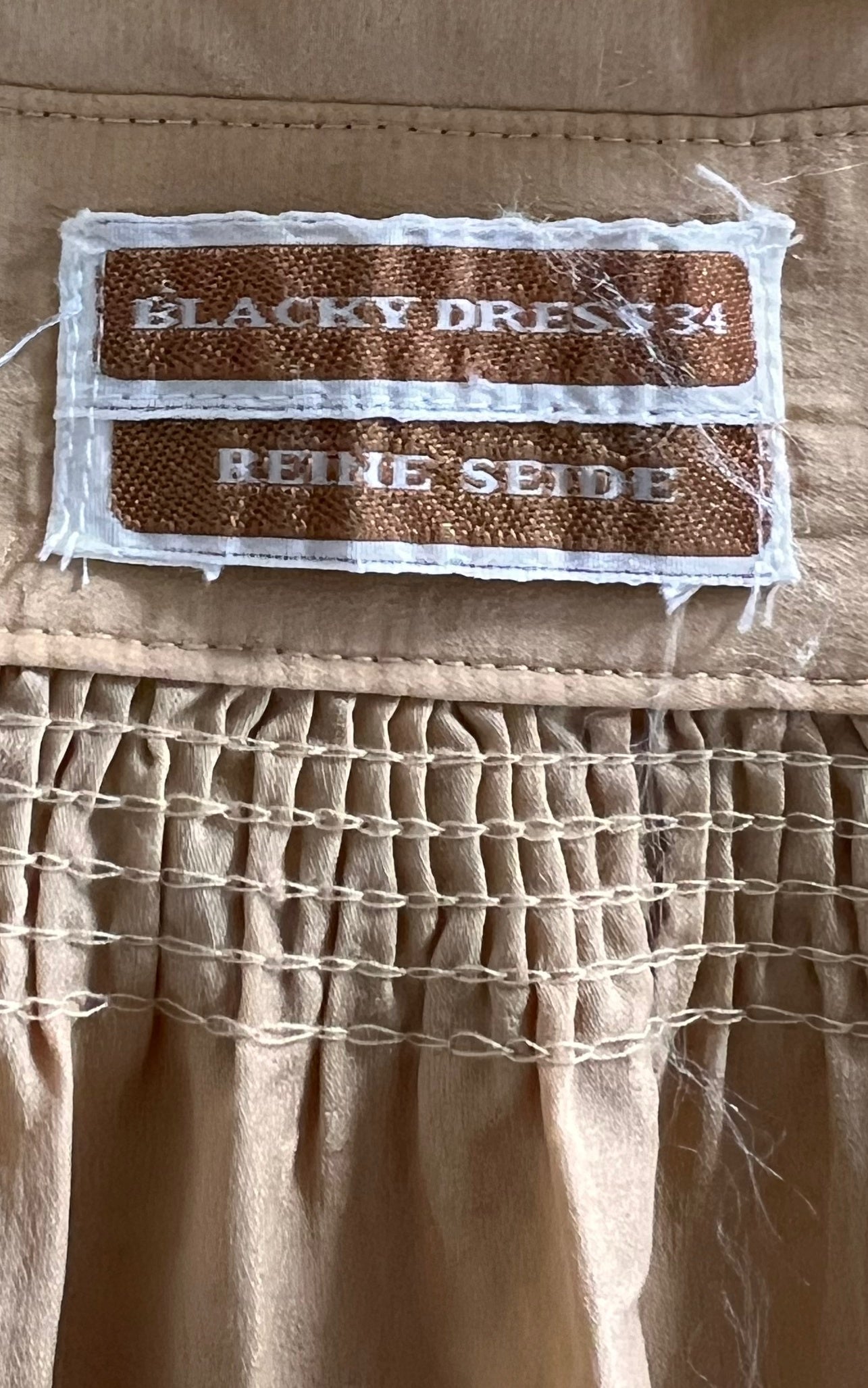 Vintage 70s Blacky Dress Silk Blouse