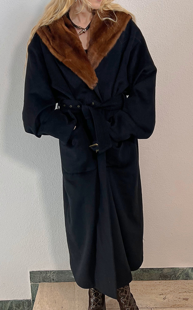 Vintage Yell Cashmere and Mink Coat