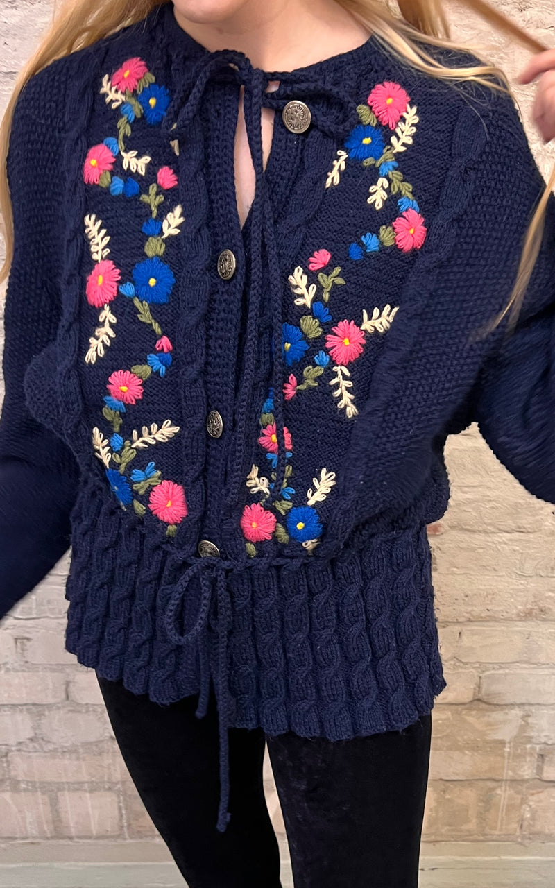 Vintage Handmade Austrian Cardigan