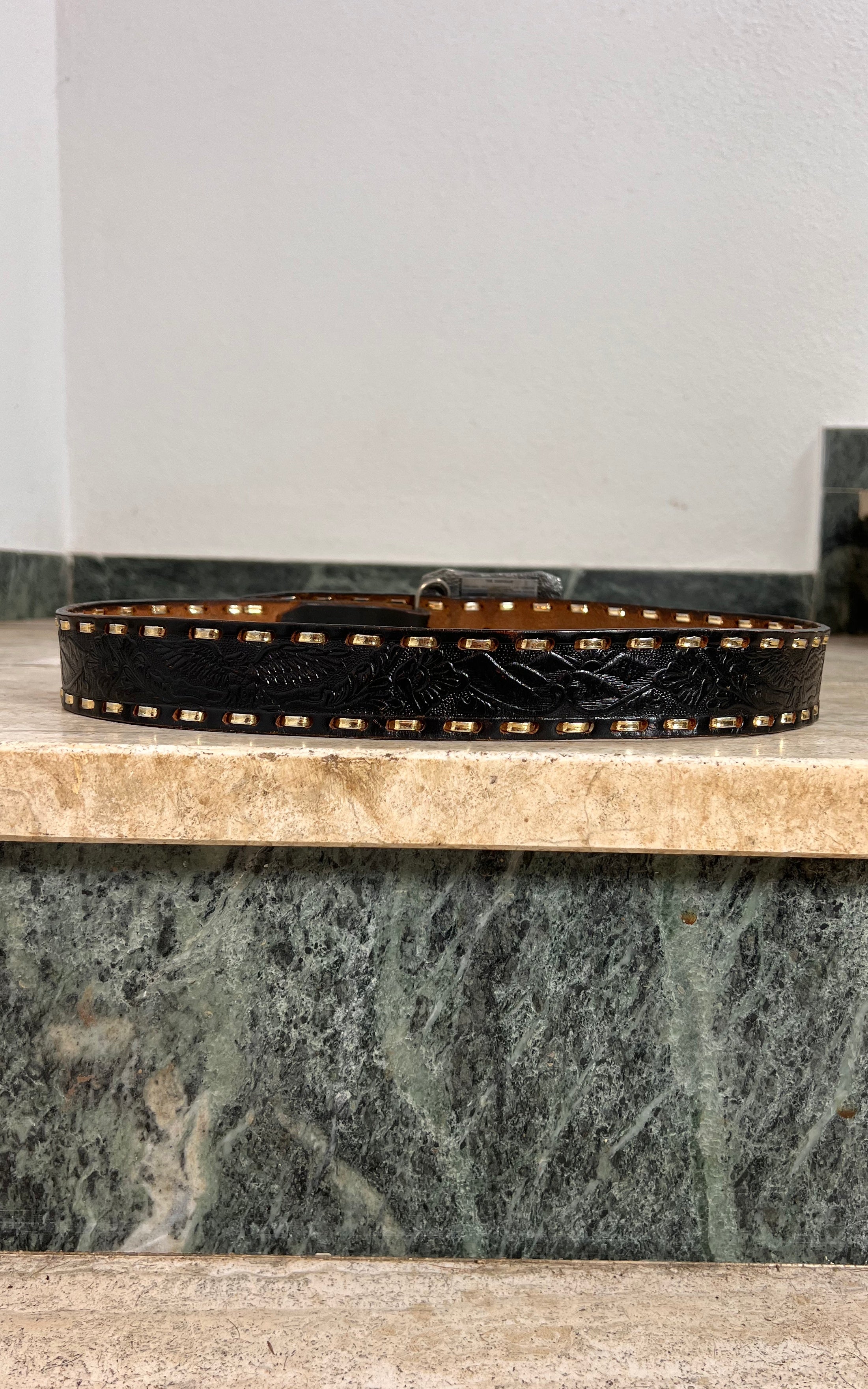 Vintage MENS ''Native American Bear ' The Guardian' by Johnny Lee Gibson Belt