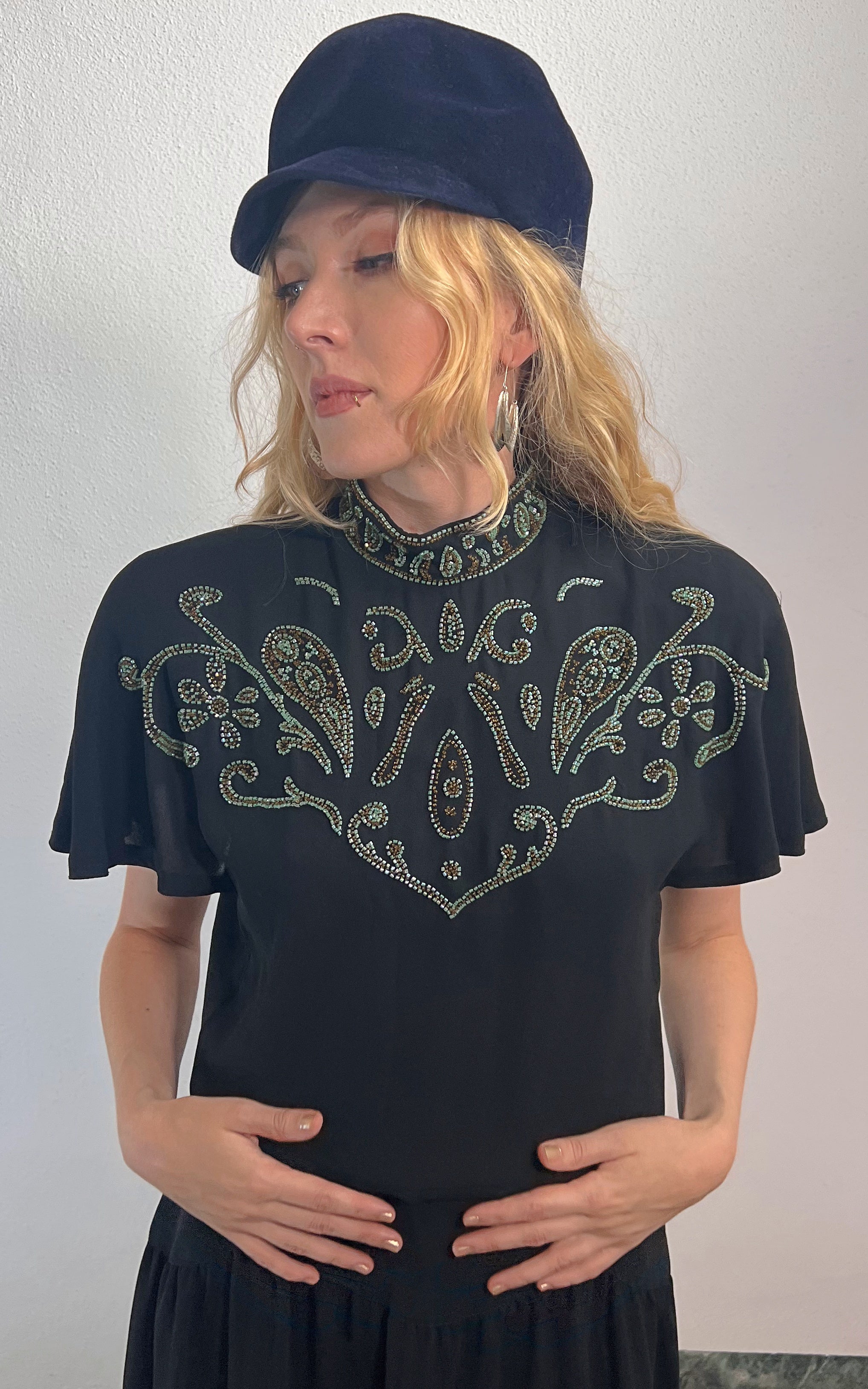 Vintage Yvette Paris Sequin Dress