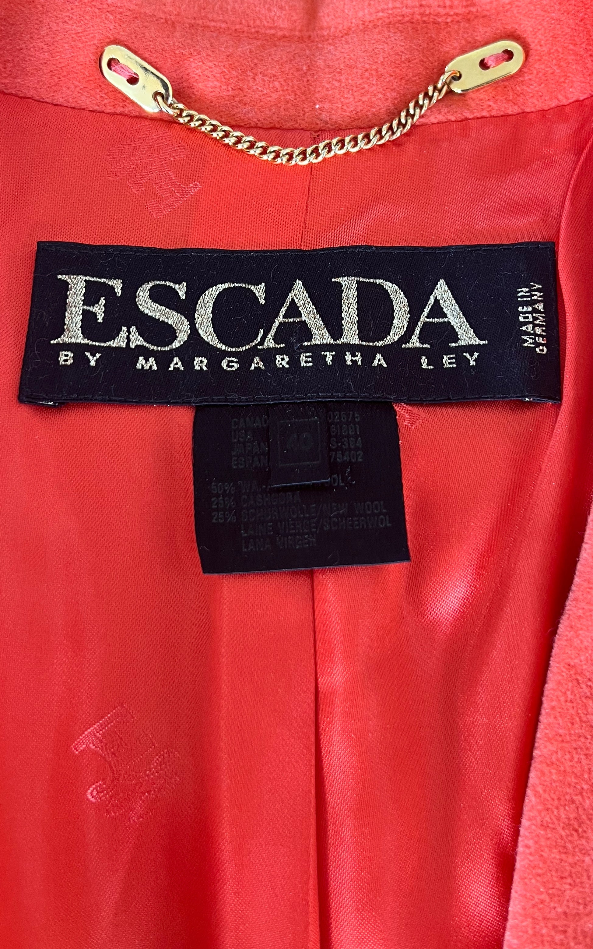 Vintage Escada Angora and Cashmere Blazer