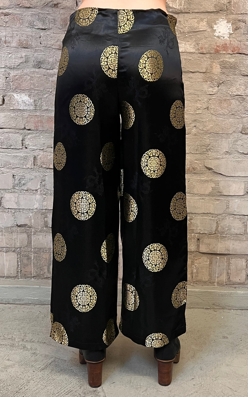 Vintage Chinese Silk Pants Deadstock