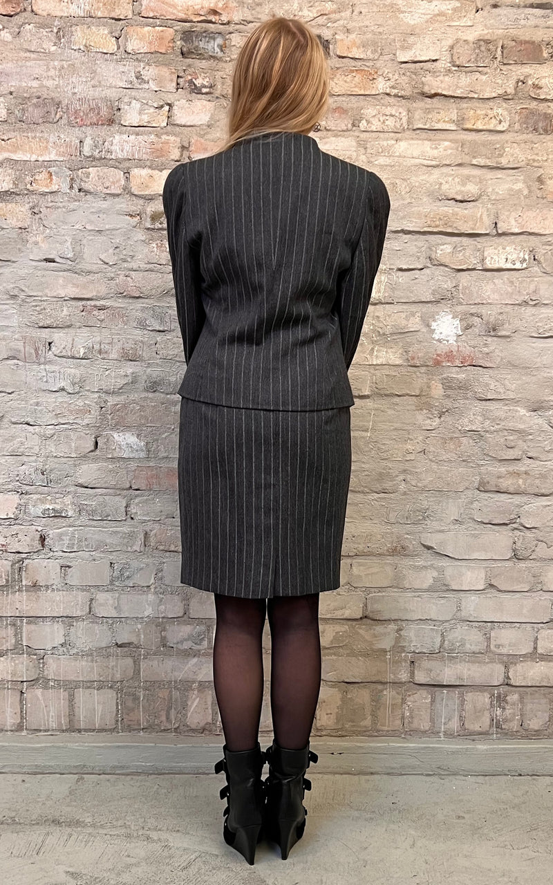 Vintage 90s Louis Feraud Pinstripe Costume