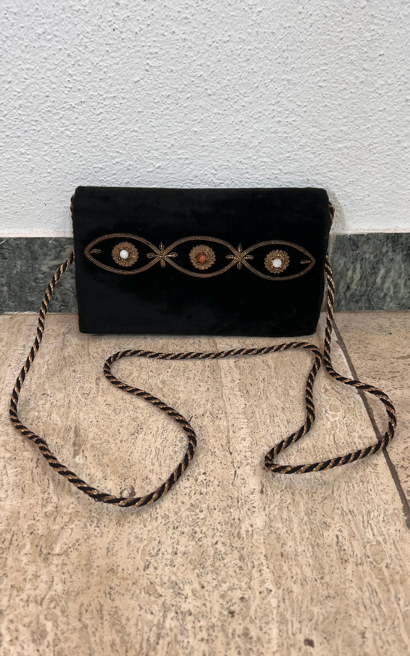 Vintage Velvet Evening Bag
