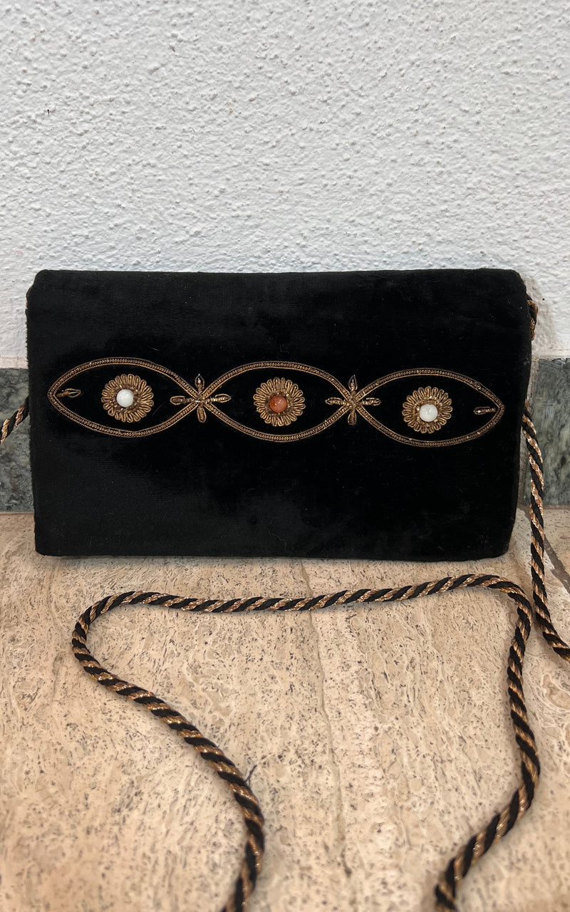 Vintage Velvet Evening Bag