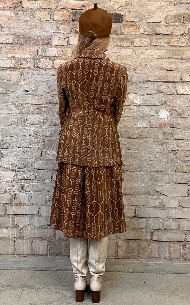 Vintage 70s Suede Horsebit Costume