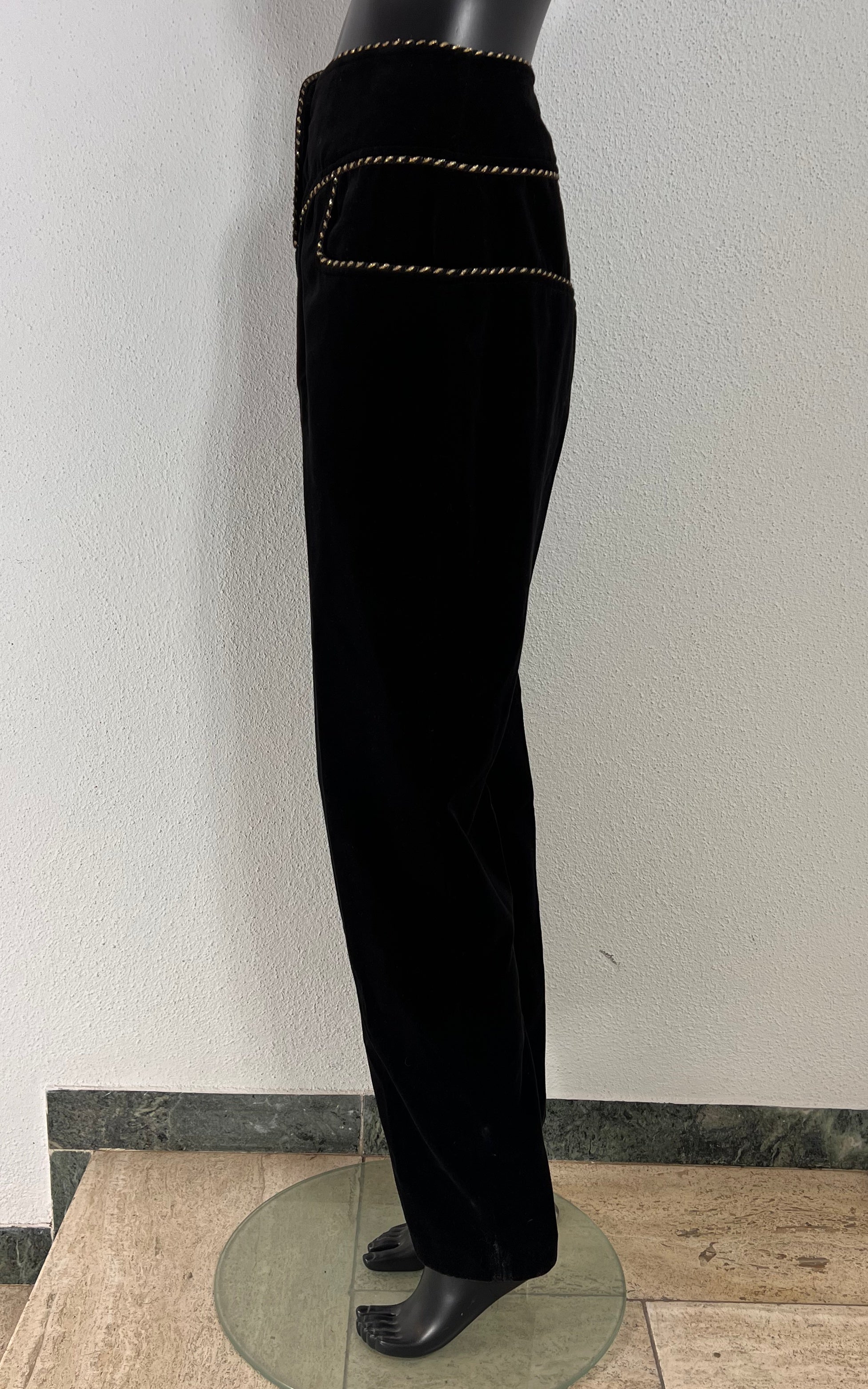 Vintage Yves Saint Laurent Co Wear Velvet Pants 44