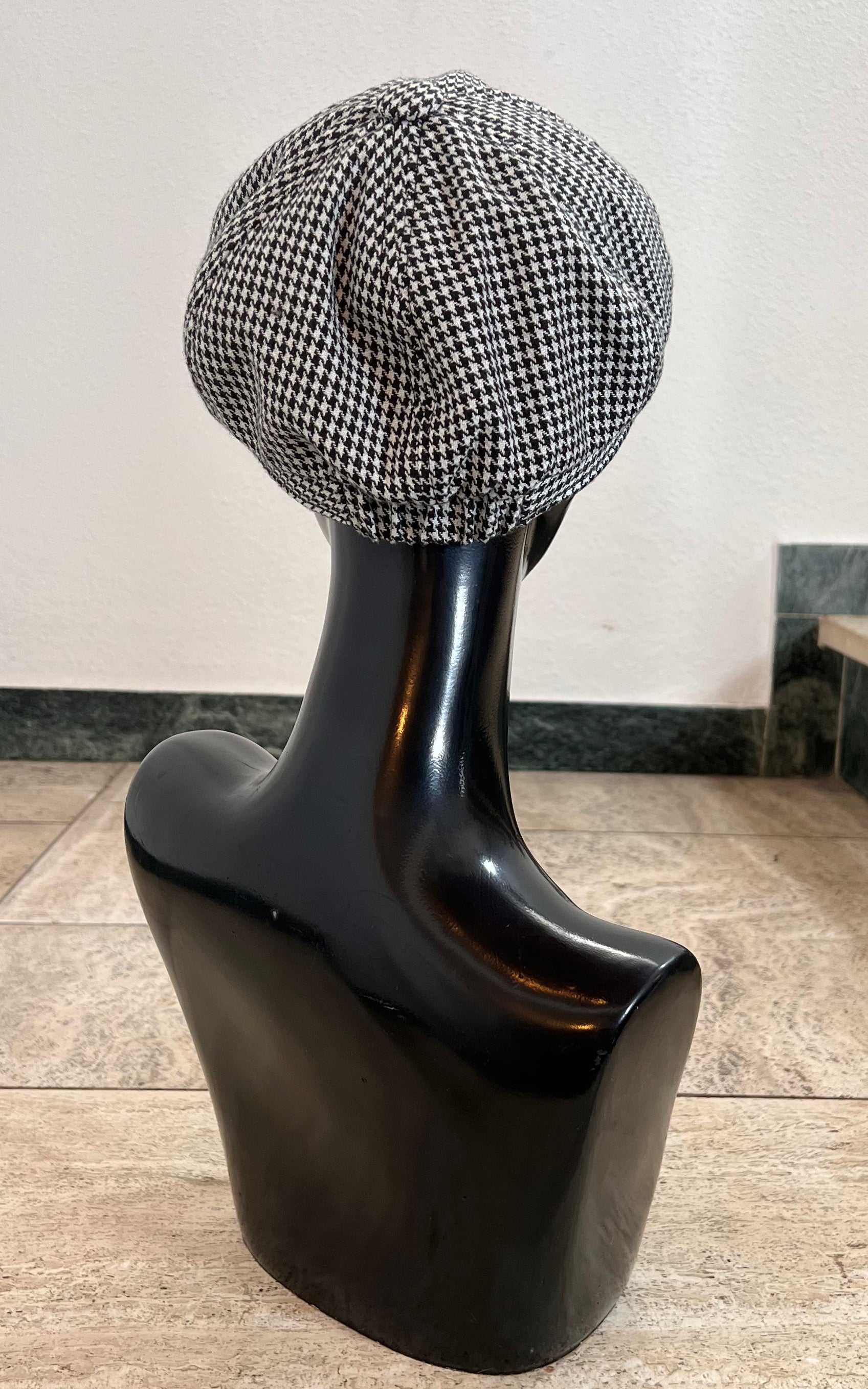 Vintage Salt and Pepper Baker Boy Hat