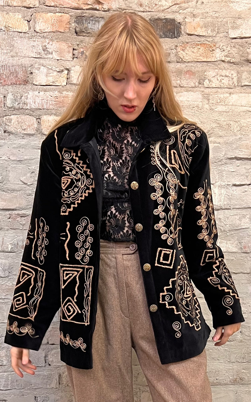 Vintage 90s Velvet Jacket